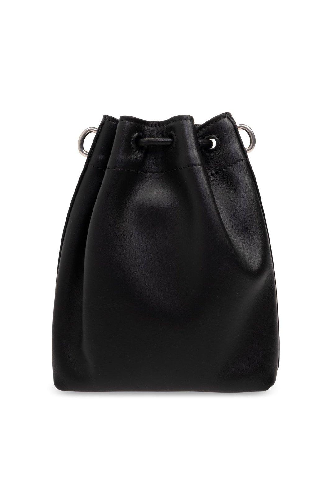 Shop Jimmy Choo Bon Bon Drawstring Crossbody Bag In Black