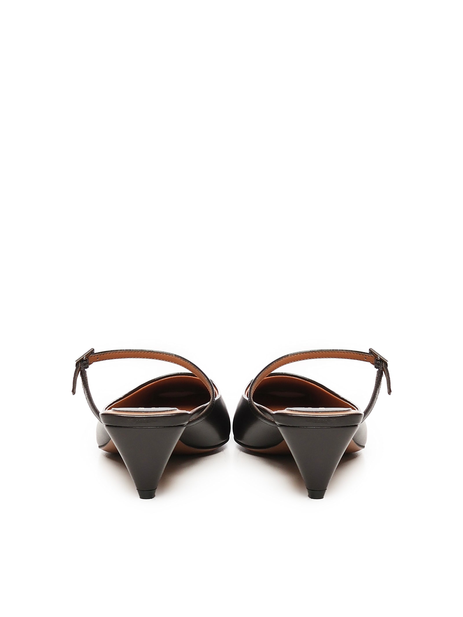 Stella Mccartney Black Stella Spur Kitten Heels In Black