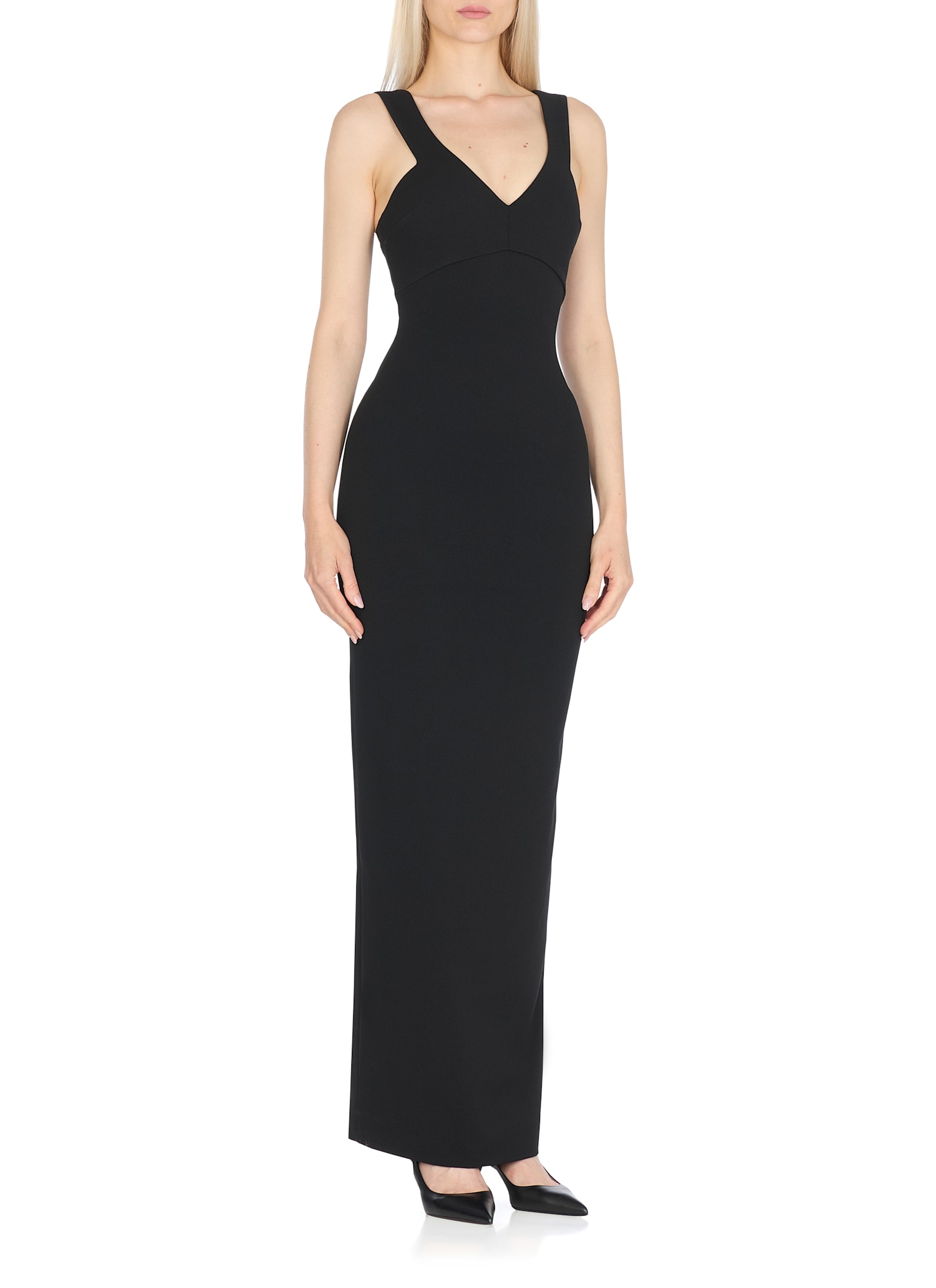 Solace London Nalani Crepe Maxi Dress In Multi