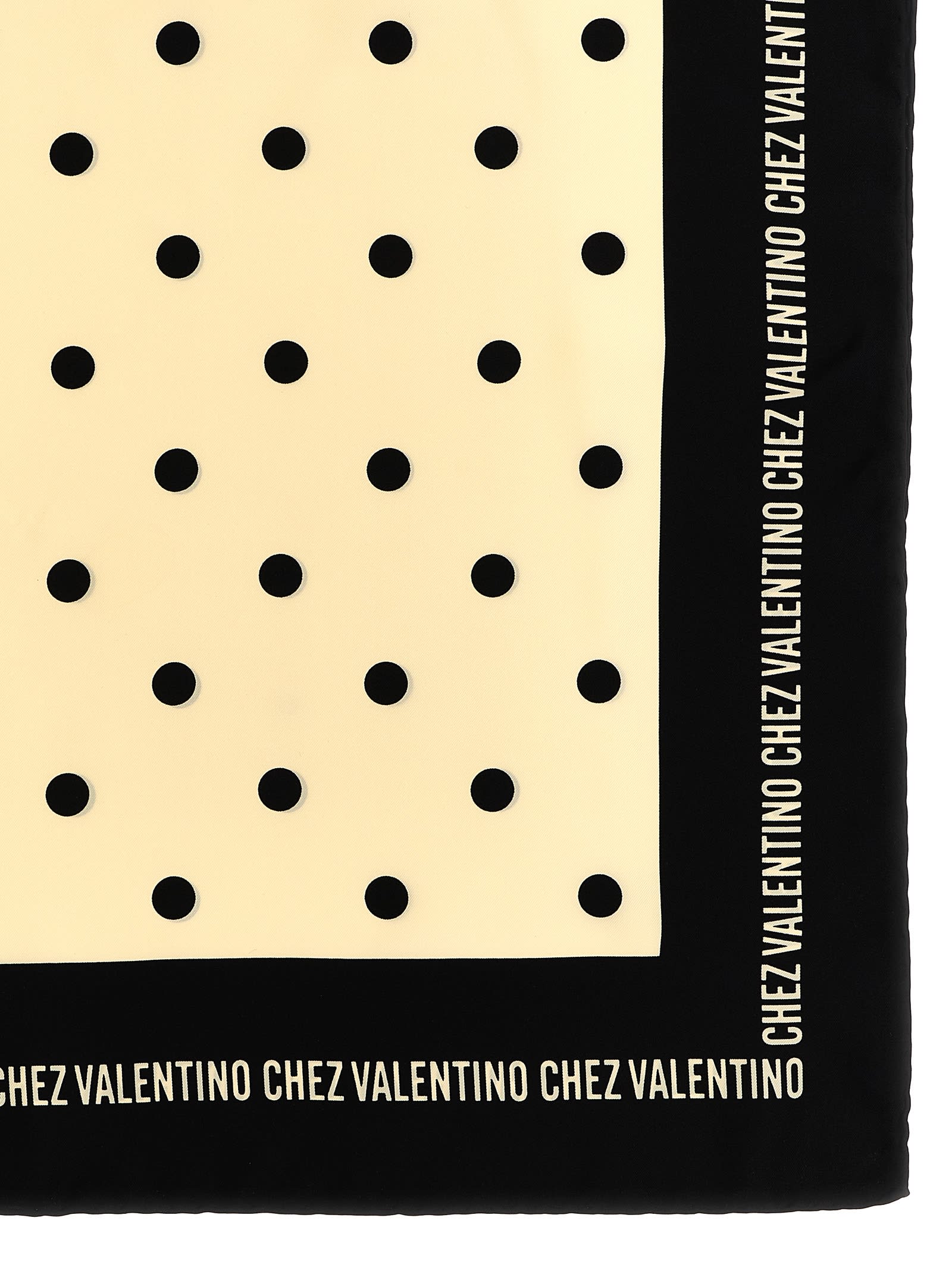 Valentino Garavani  Garavani 'chez ' Scarf In Black