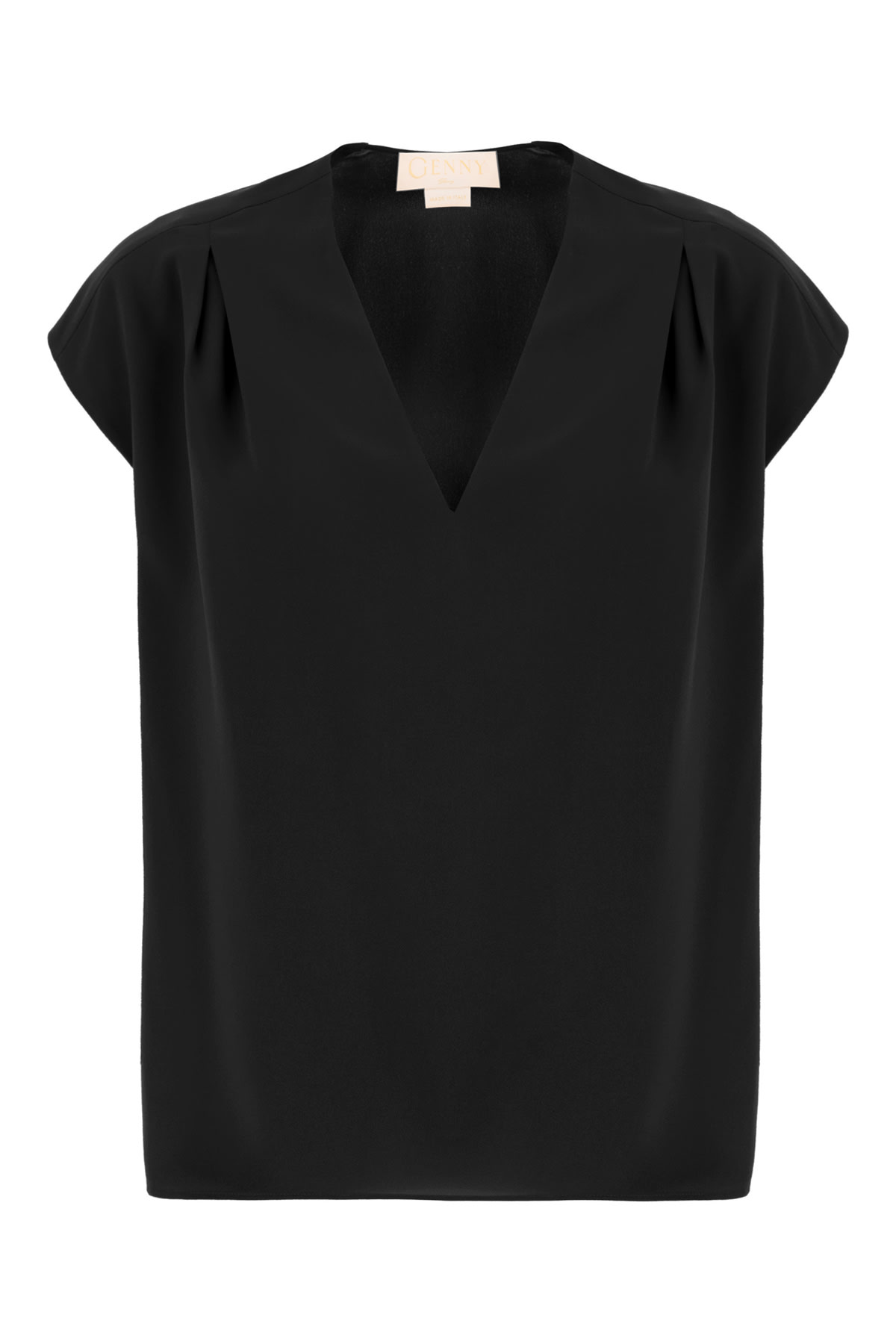 Black Polyester Blouse