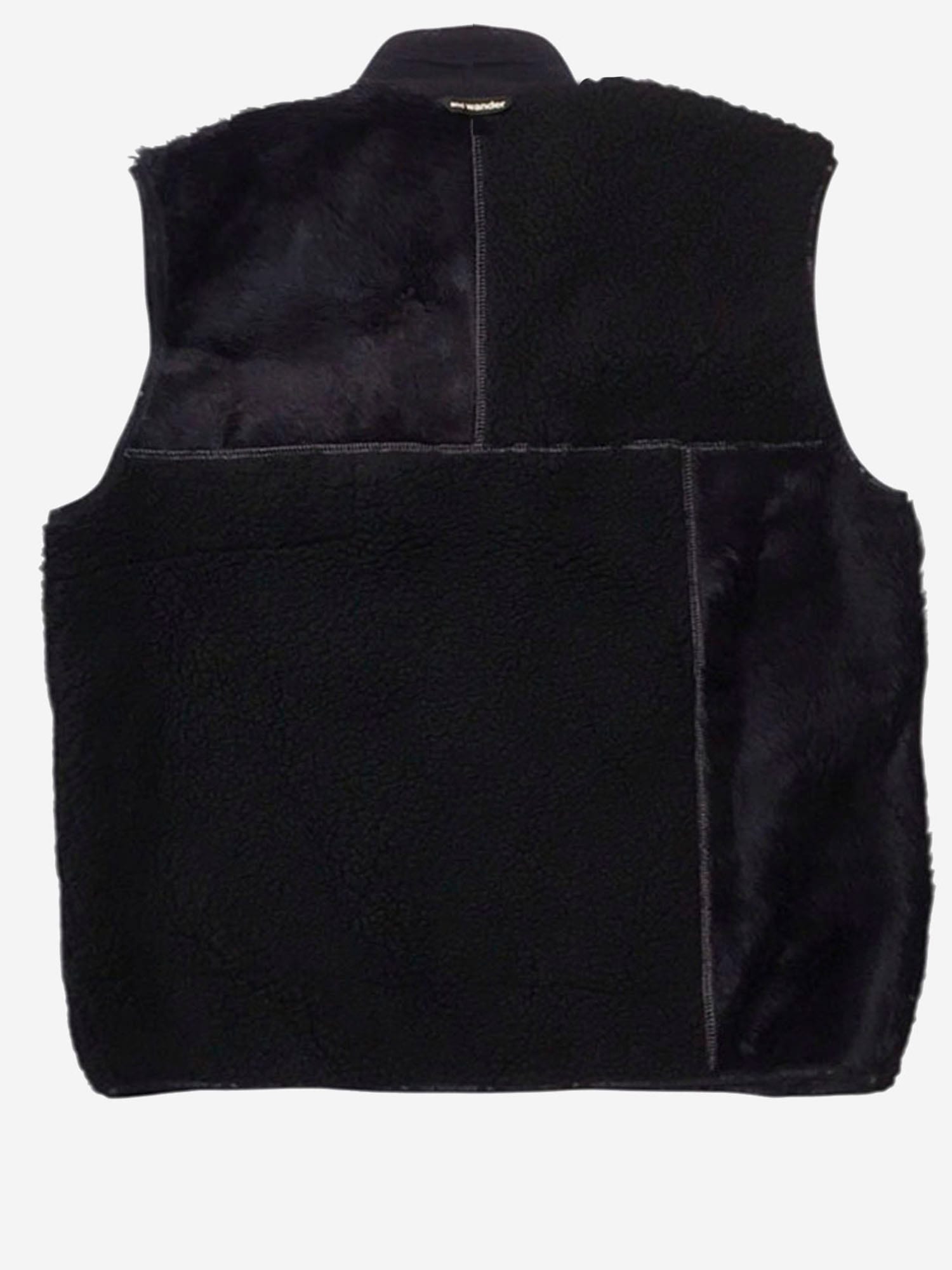 And Wander Mix Boa Vest In Animal Print