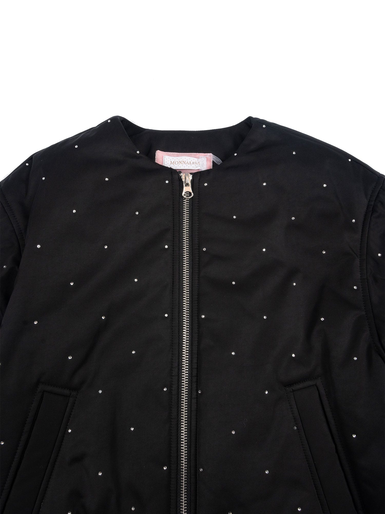 Monnalisa Chic Bomber Jacket In Black