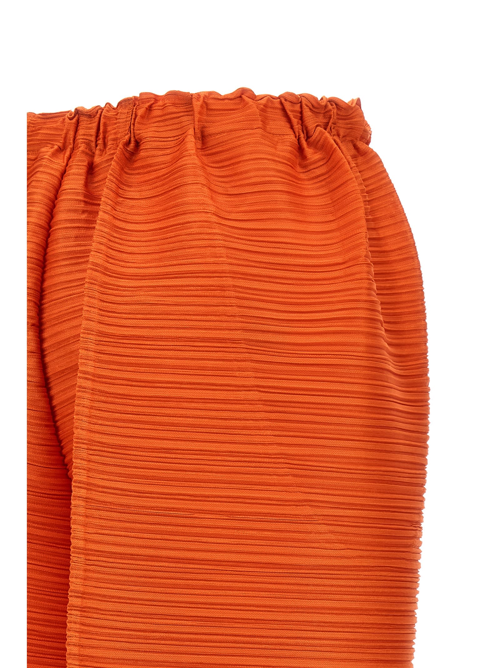 Issey Miyake Orange Thicker Bounce Pants