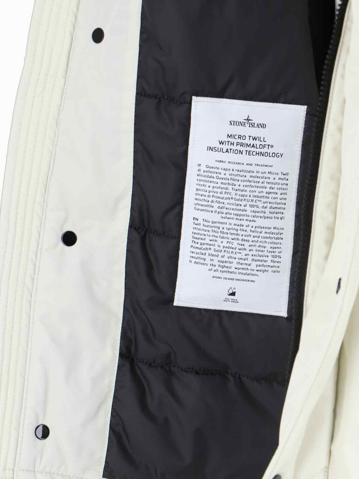 Shop Stone Island Technical Hooded Jacket In Neutrals