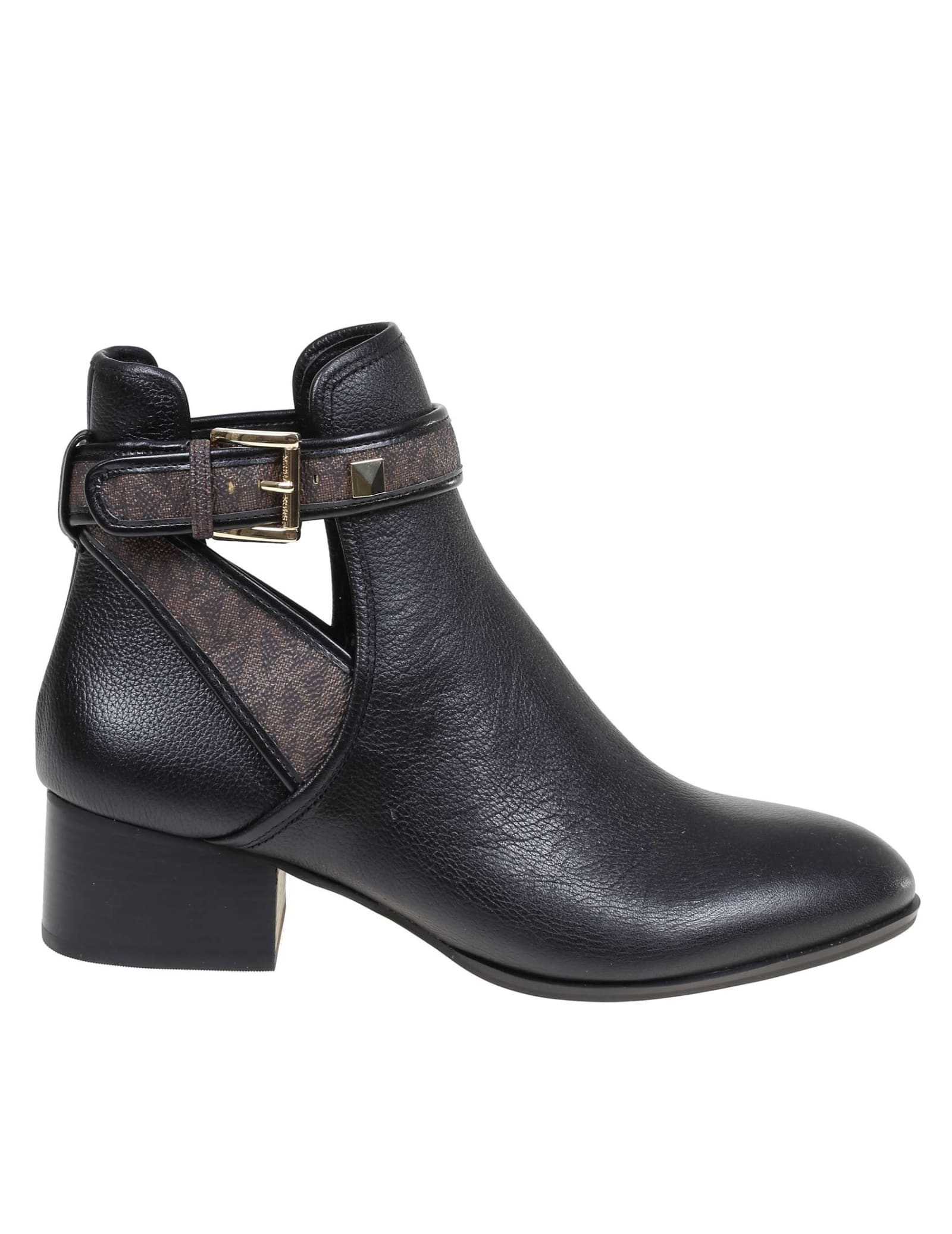Michael Kors Britton Boots In Leather Color Leather