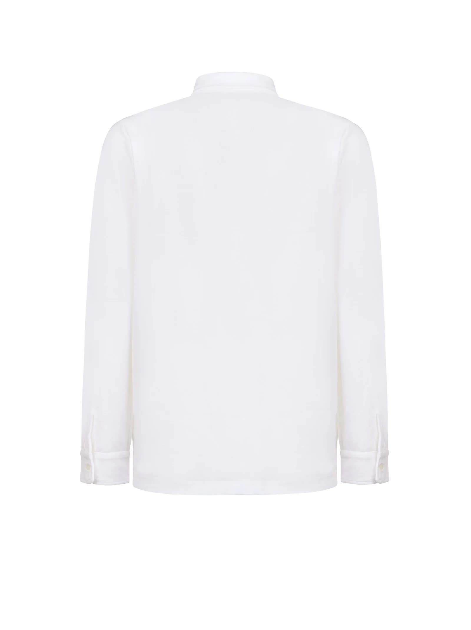 Shop Zanone Shirt Ice Cotton In White