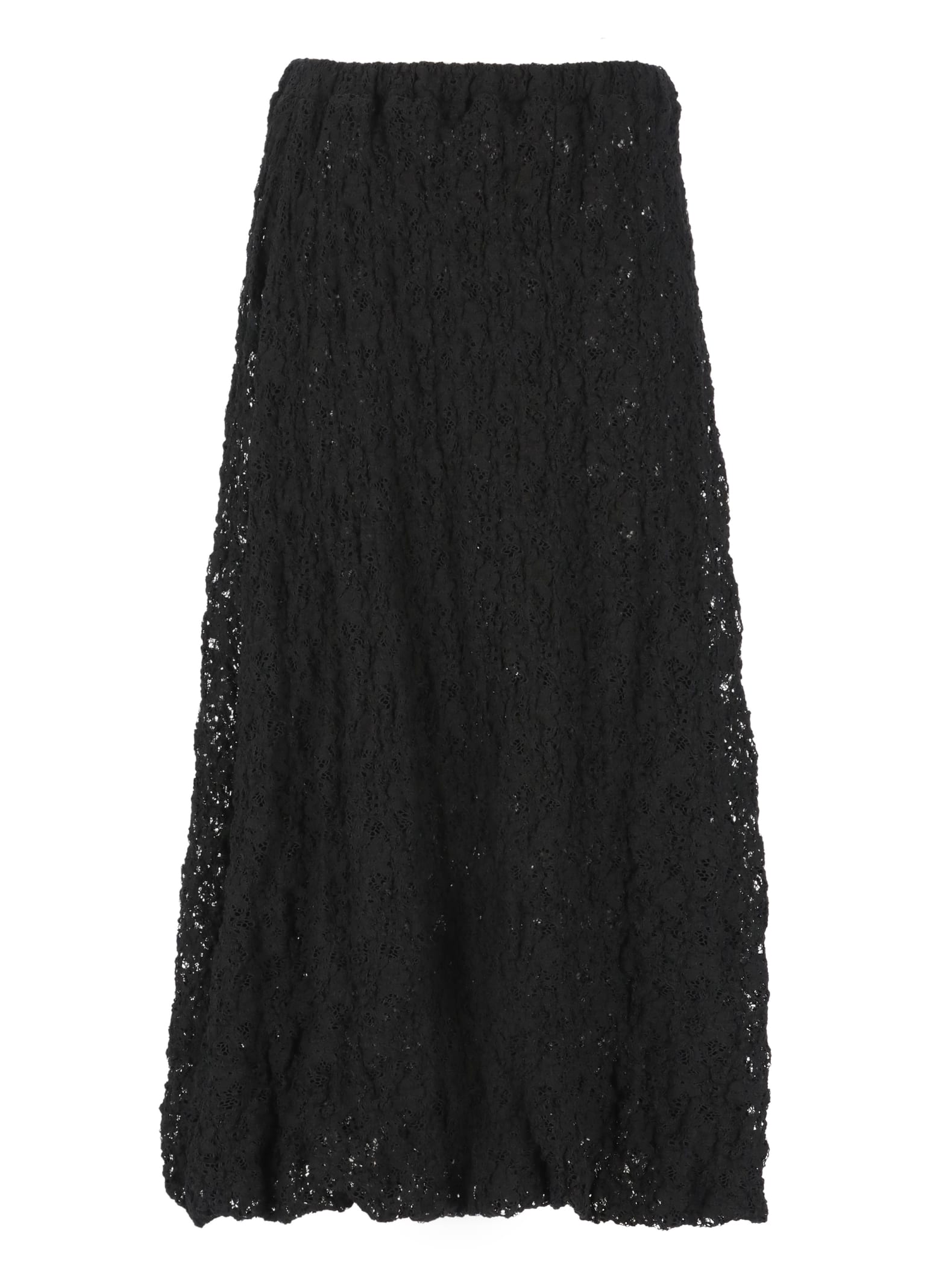 Shop Jil Sander Lace Skirt In Black