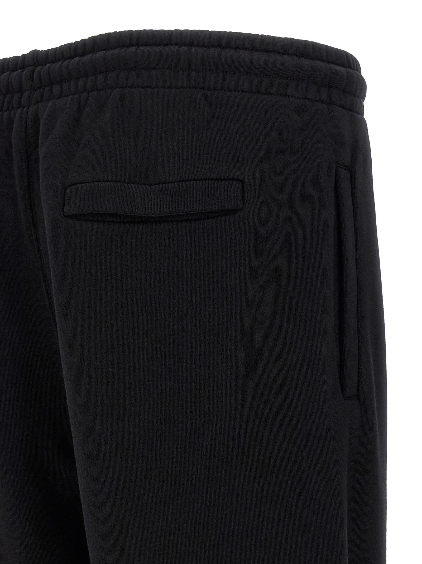 Off-white Cuffed Joggers Elastic Waistband And Pockets In Black