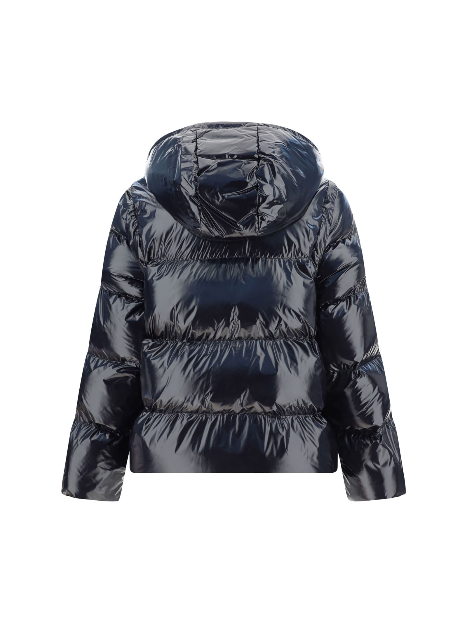 Shop Pinko Down Jacket In Nero Limousine