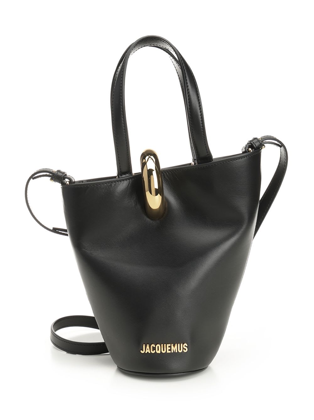 Jacquemus The Mini Bucket Bag Handles In Black