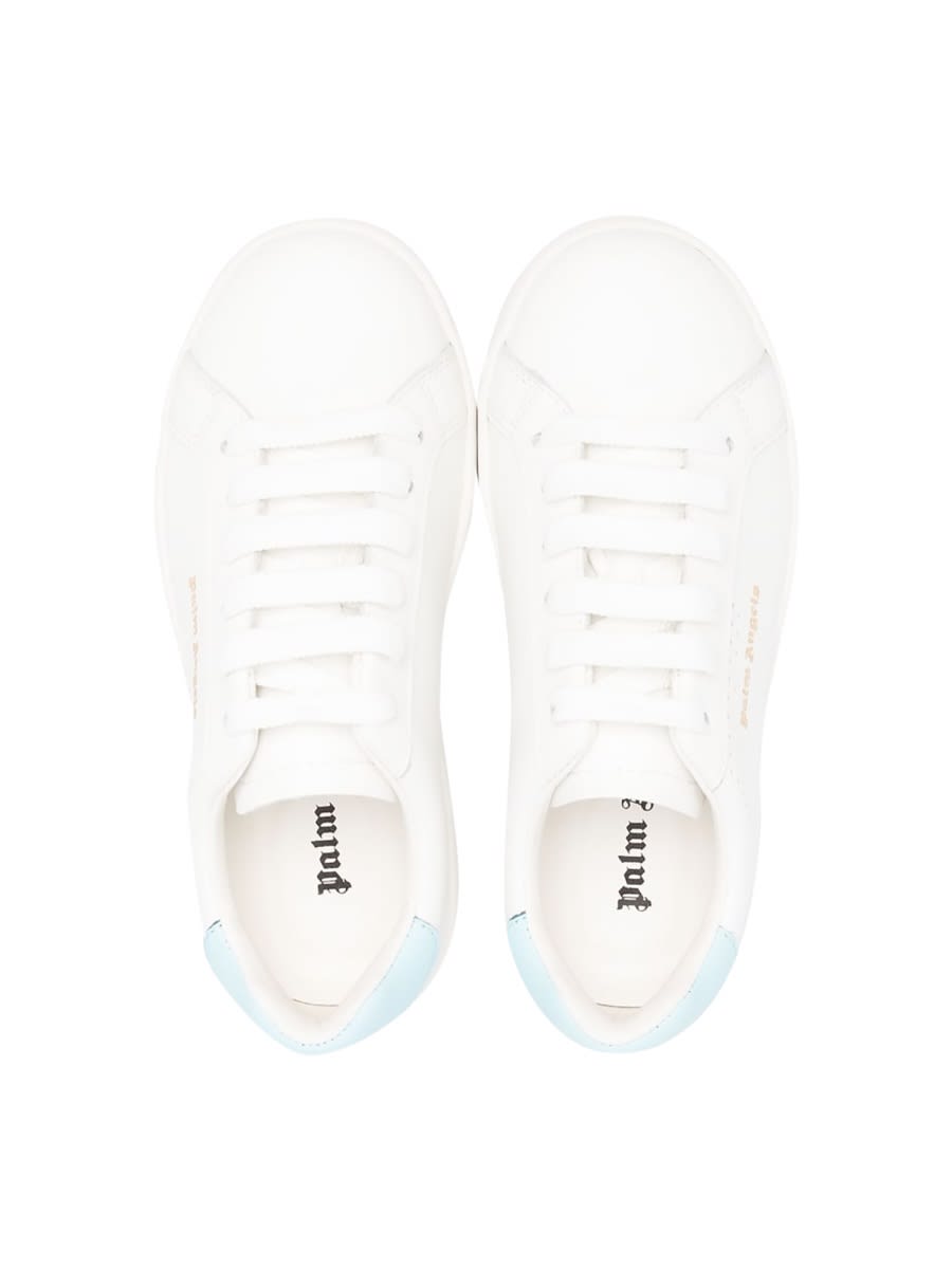 Palm Angels Logo-print Low-top Sneakers In White