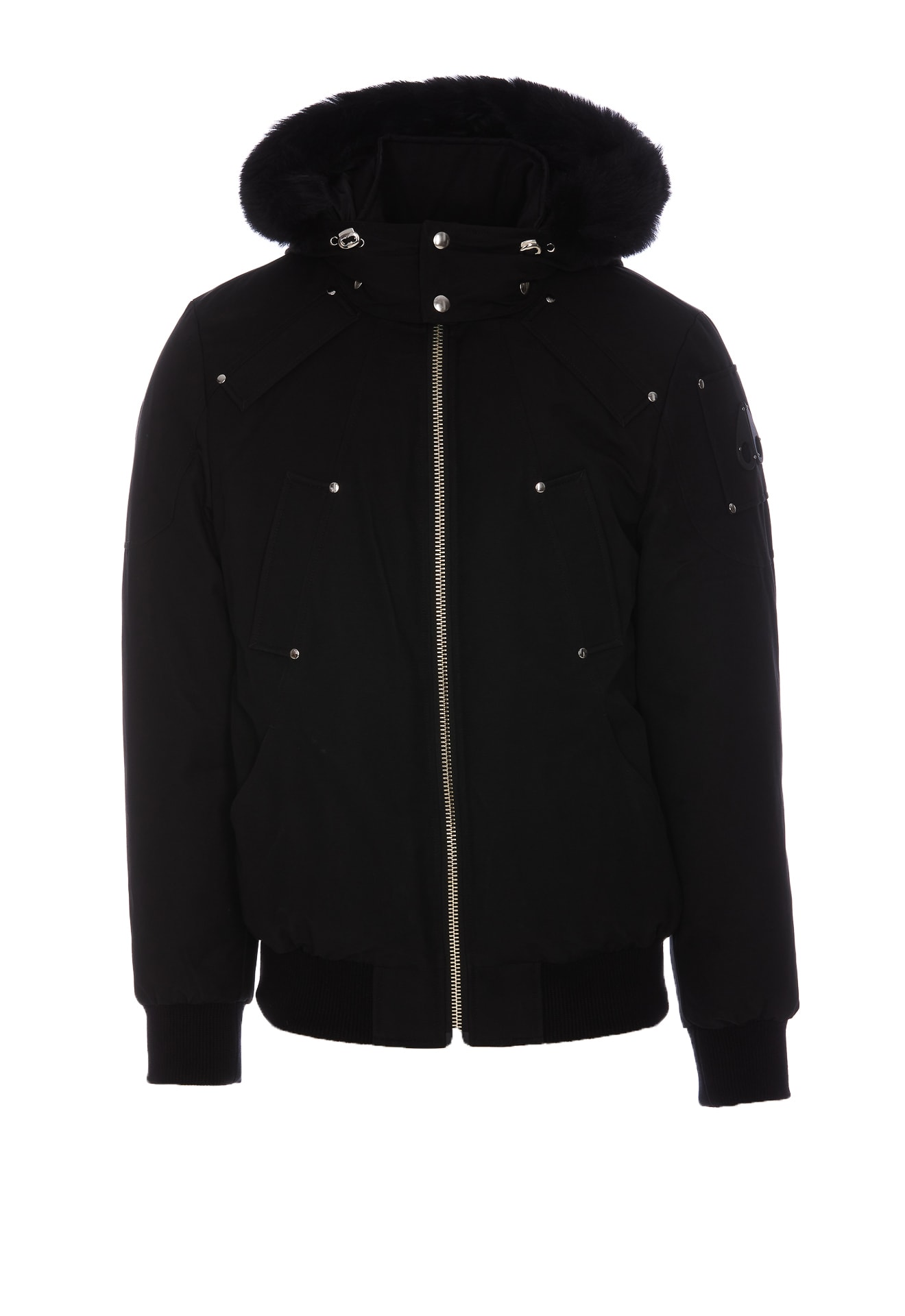 Moose Knuckles Ballistic Down Jacket In Black