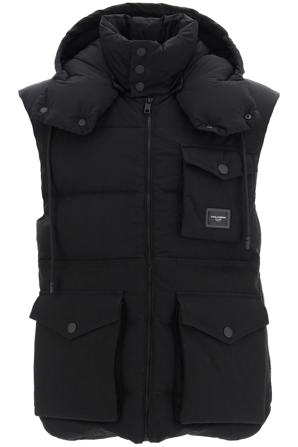 Dolce & Gabbana Quilted Gilet With Hood