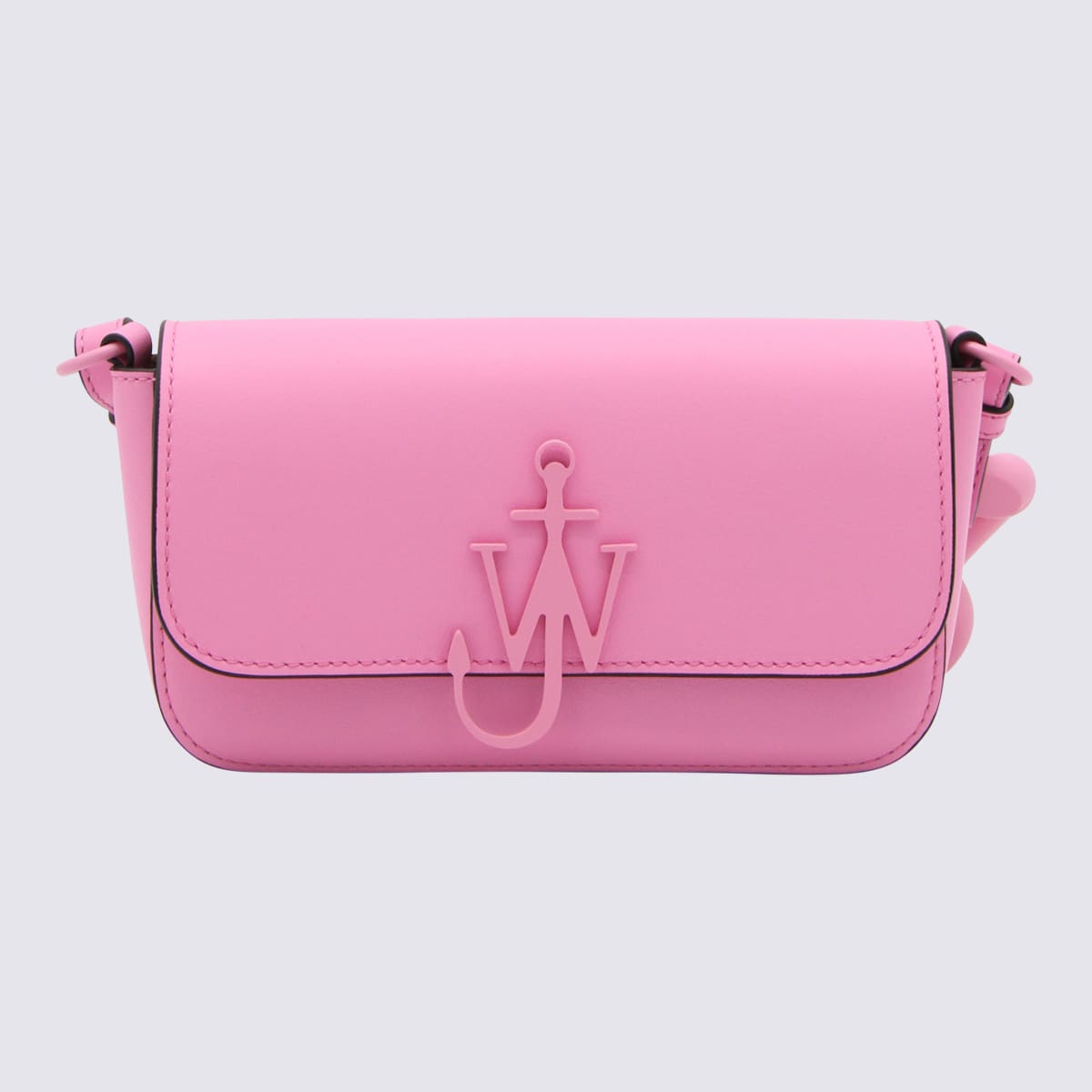 Jw Anderson Pink Leather Anchor Chain Shoulder Bag