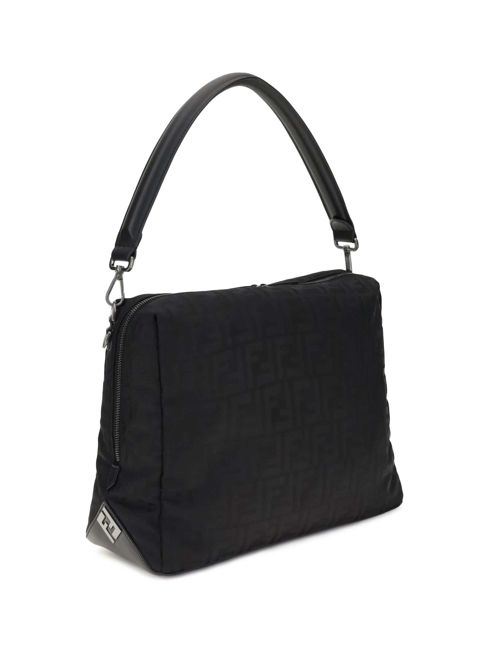 Fendi Men Lui Large Shoulder Bag In Black