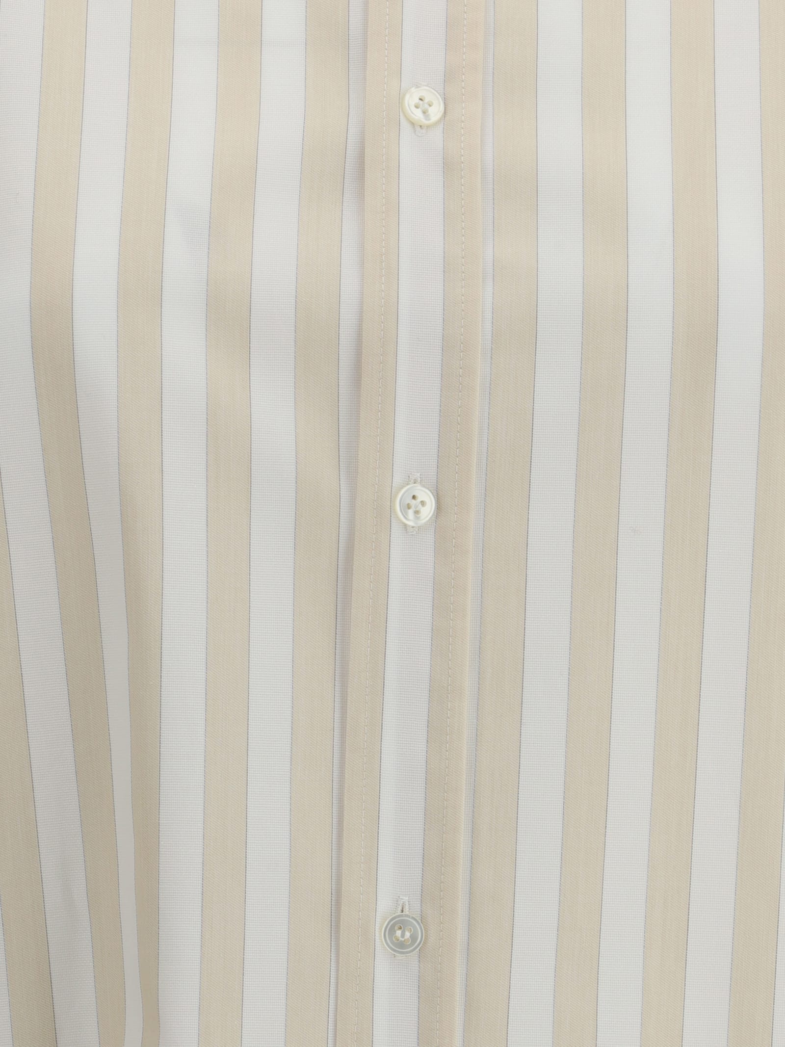 Saint Laurent Oversized Shirt In Neutral