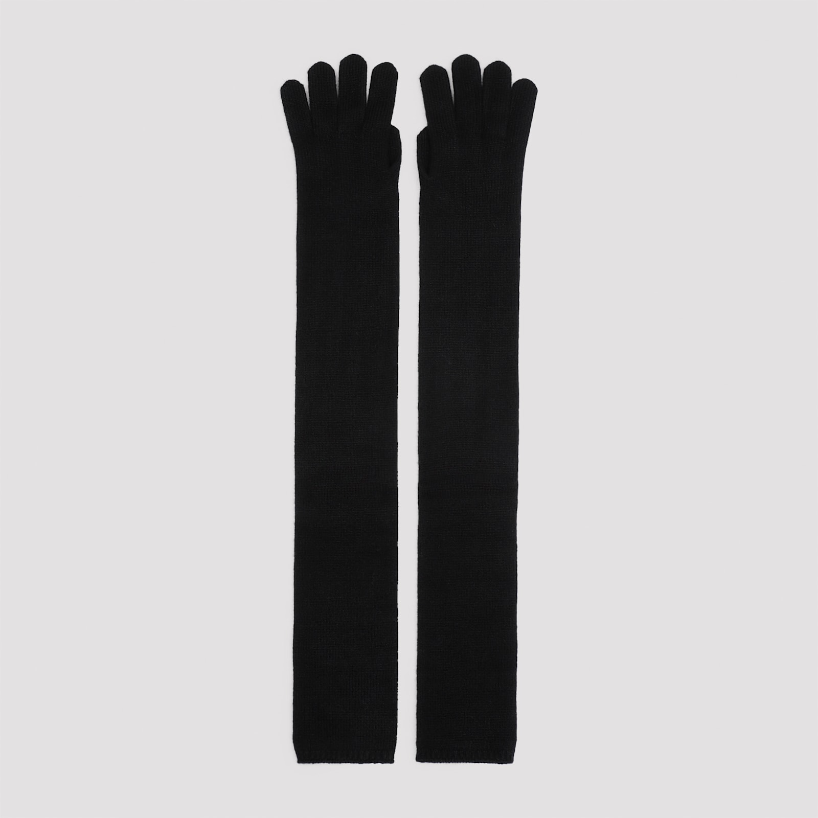 Shop Max Mara Timor Gloves In Nero