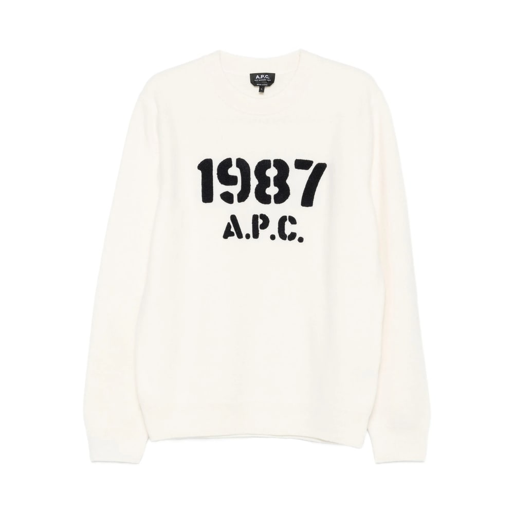 Apc Sweater A. P.c. Men Color Ecru In Neutral
