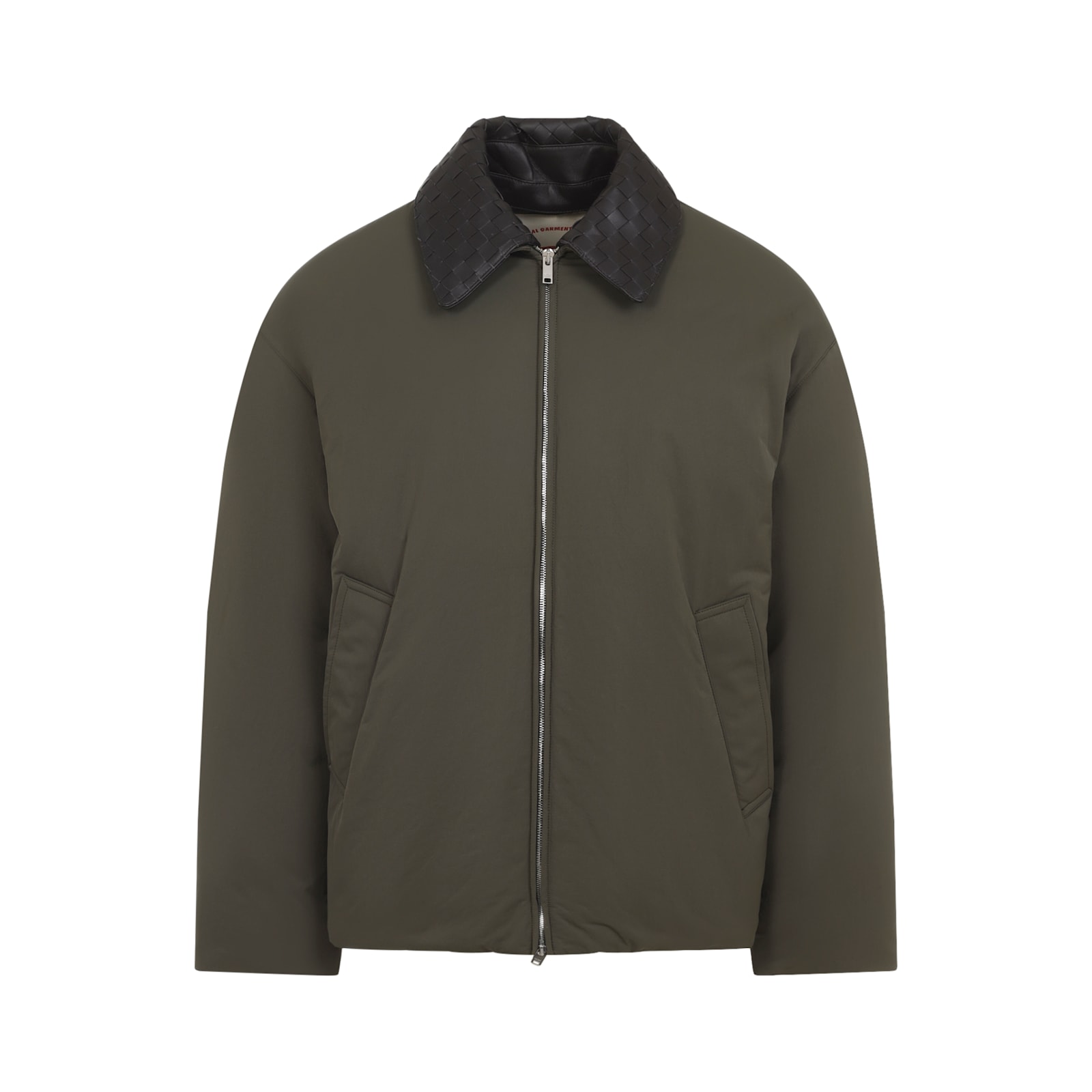 Bottega Veneta Insulated Jacket With Quilted Collar And Pockets In Multi