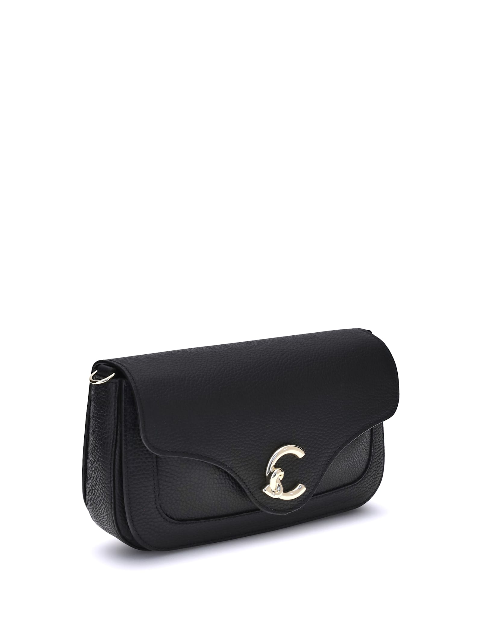 Coccinelle C-me Medium Shoulder Bag In Black