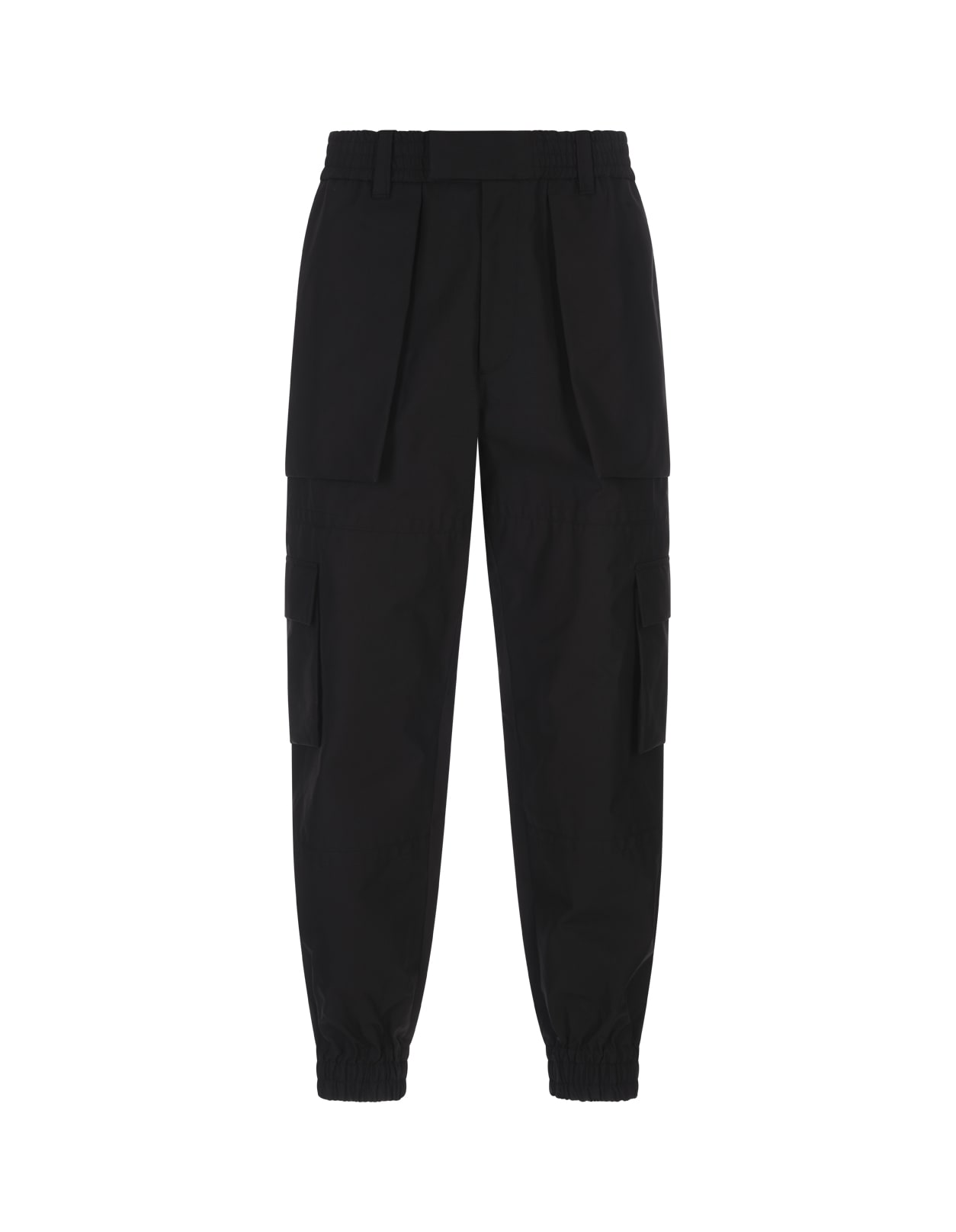 Shop Alexander Mcqueen Cargo Trousers In Black