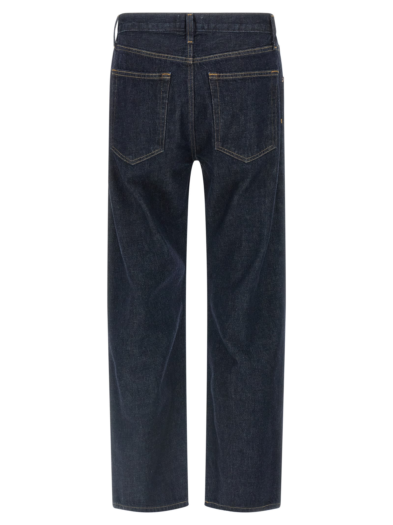 Agolde Magnus Buttoned Jeans In Blue