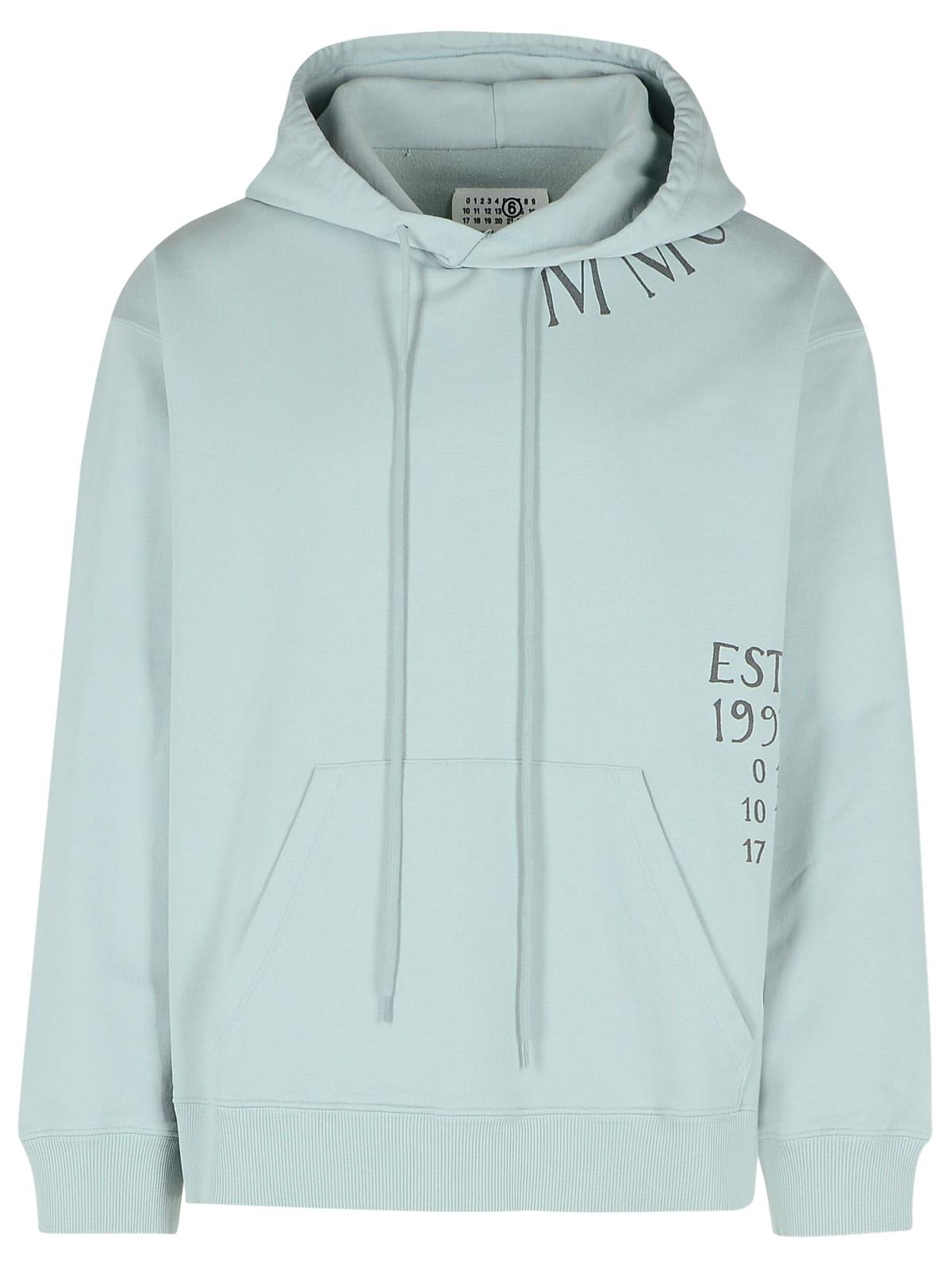 Light Blue Cotton Sweatshirt