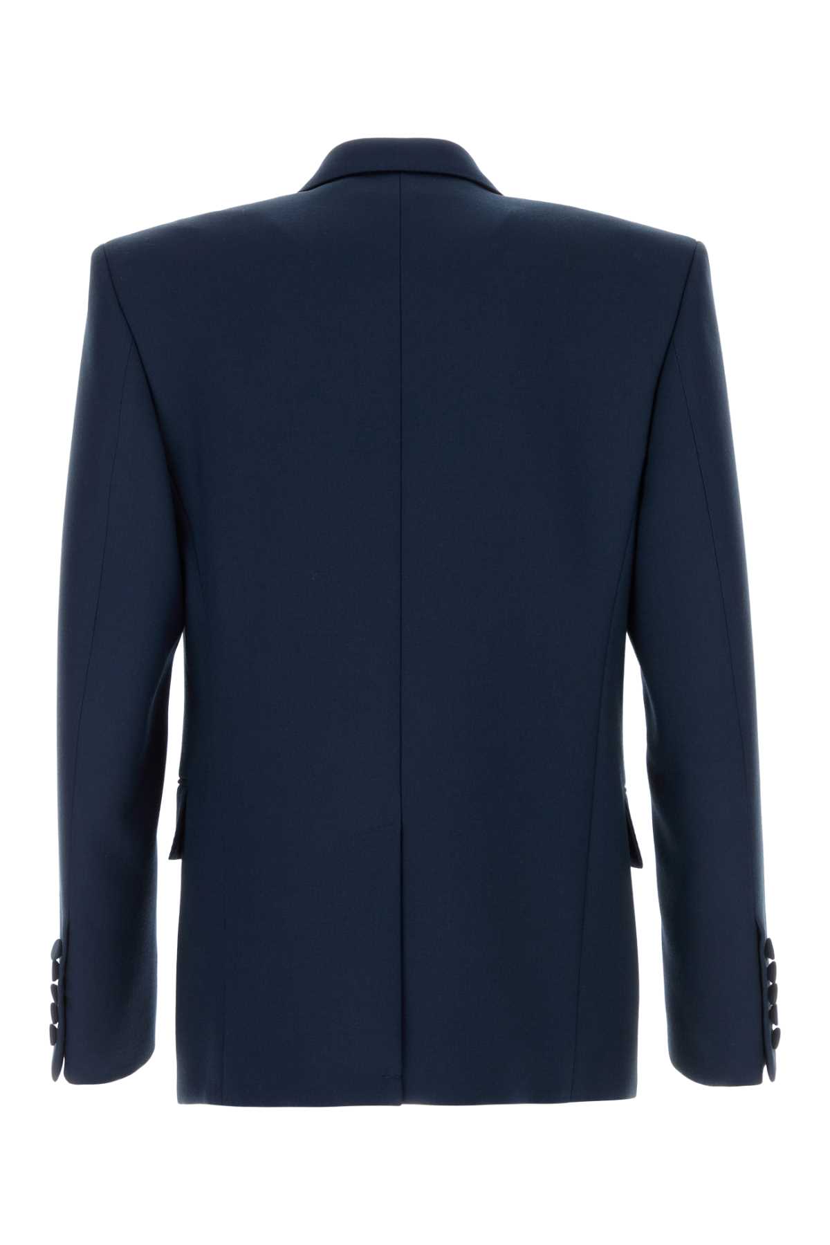 VALENTINO NAVY BLUE WOOL BLAZER