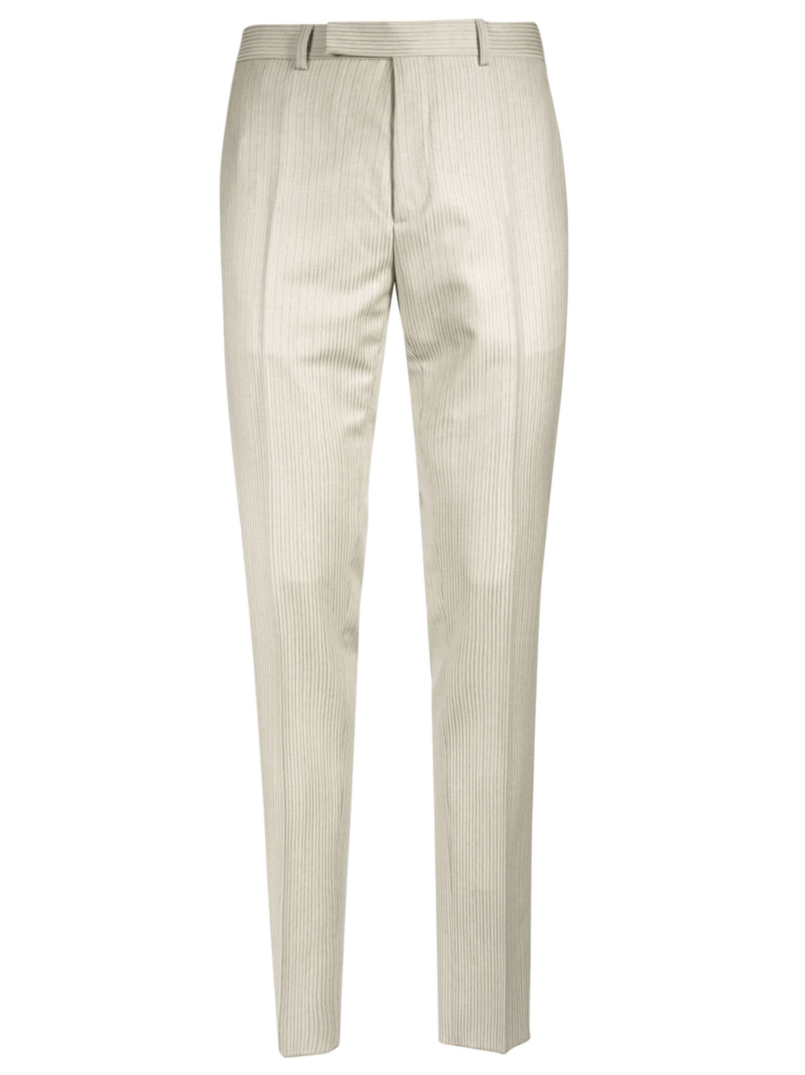 Dior Long Length Fitted Trousers In White