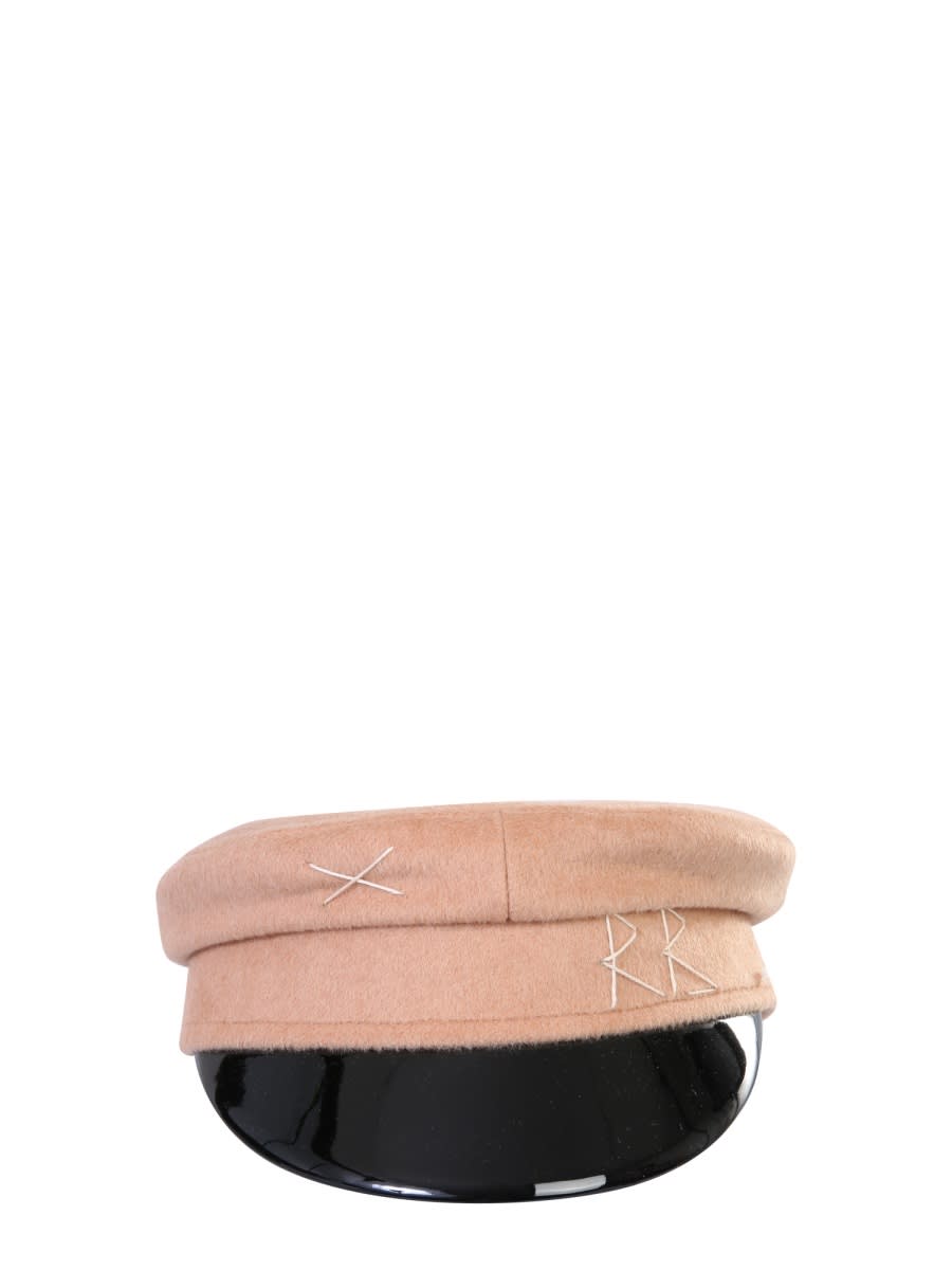 Shop Ruslan Baginskiy Baker Boy Hat In Beige