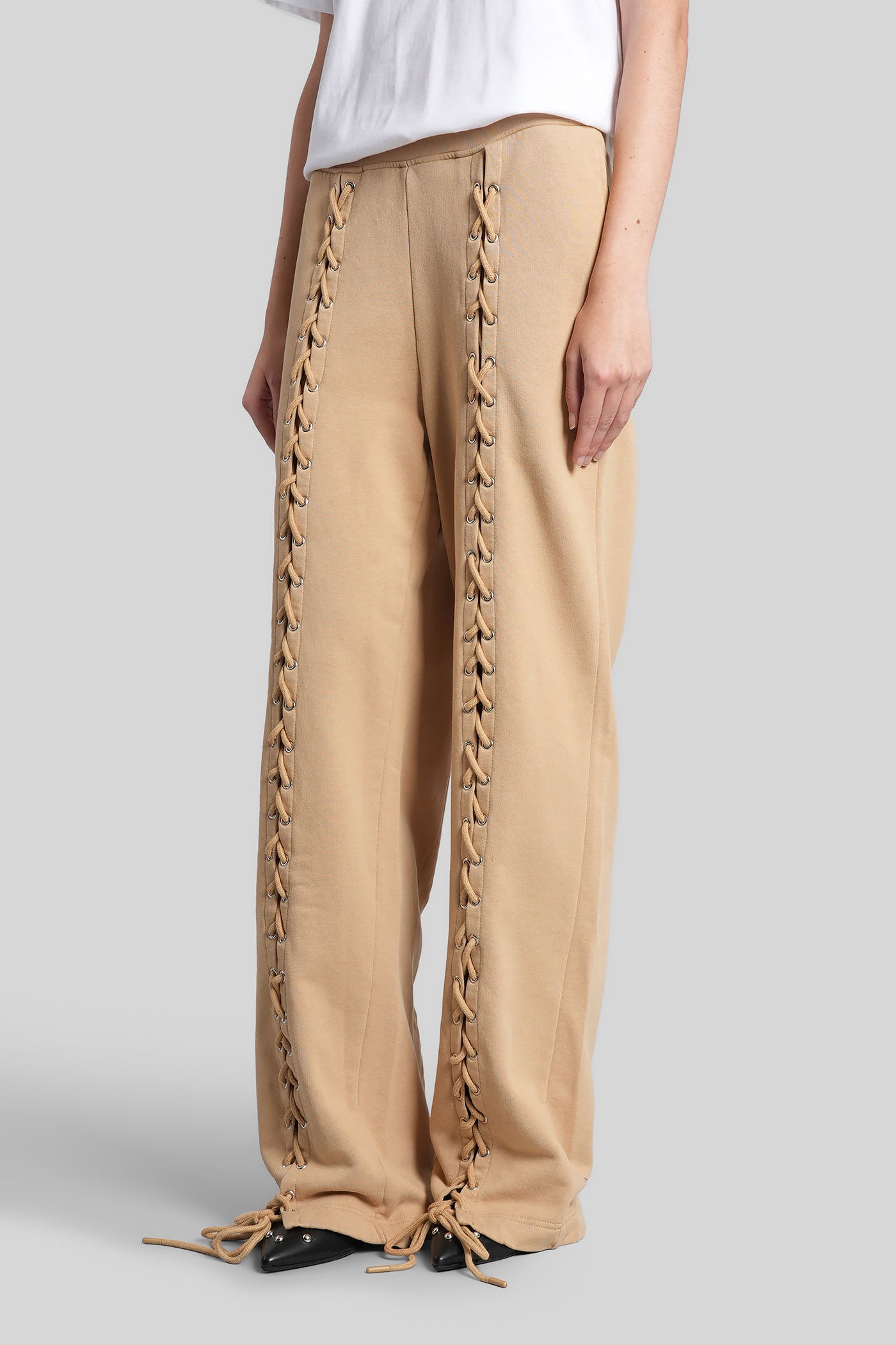 Rotate Birger Christensen Pants In Camel Cotton In Multi