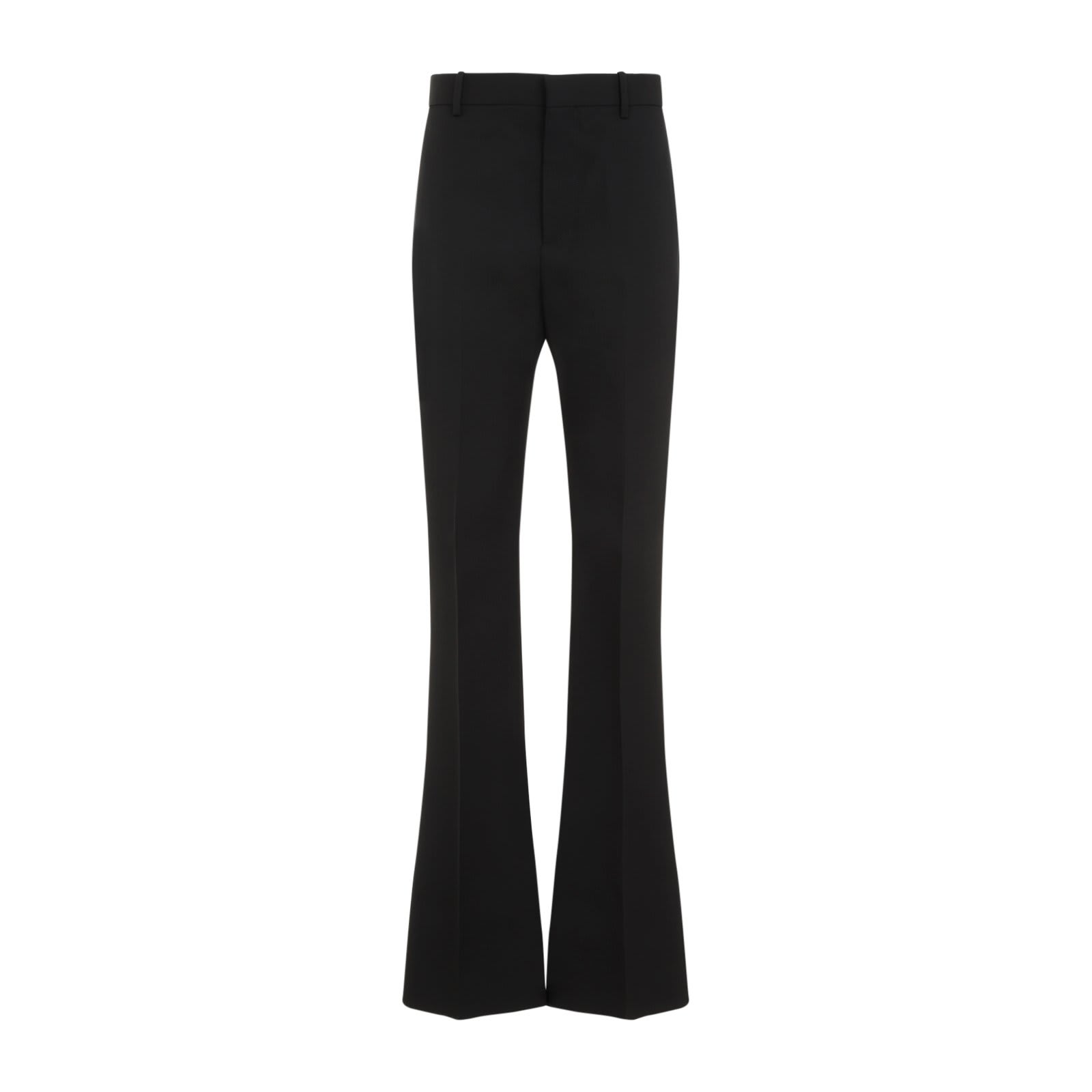 Shop Bottega Veneta Flared Tailored Trousers In Black