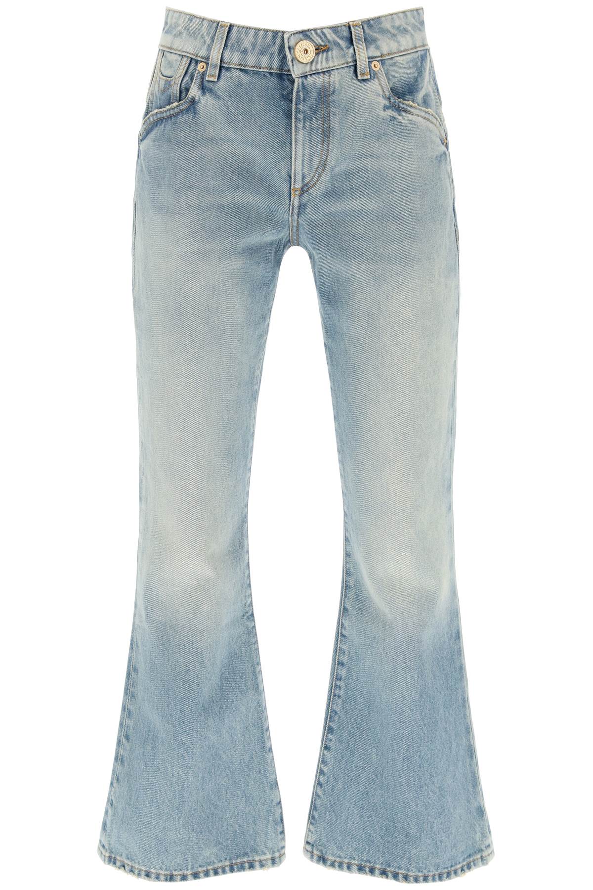 Western-style Crop Bootcut Jeans
