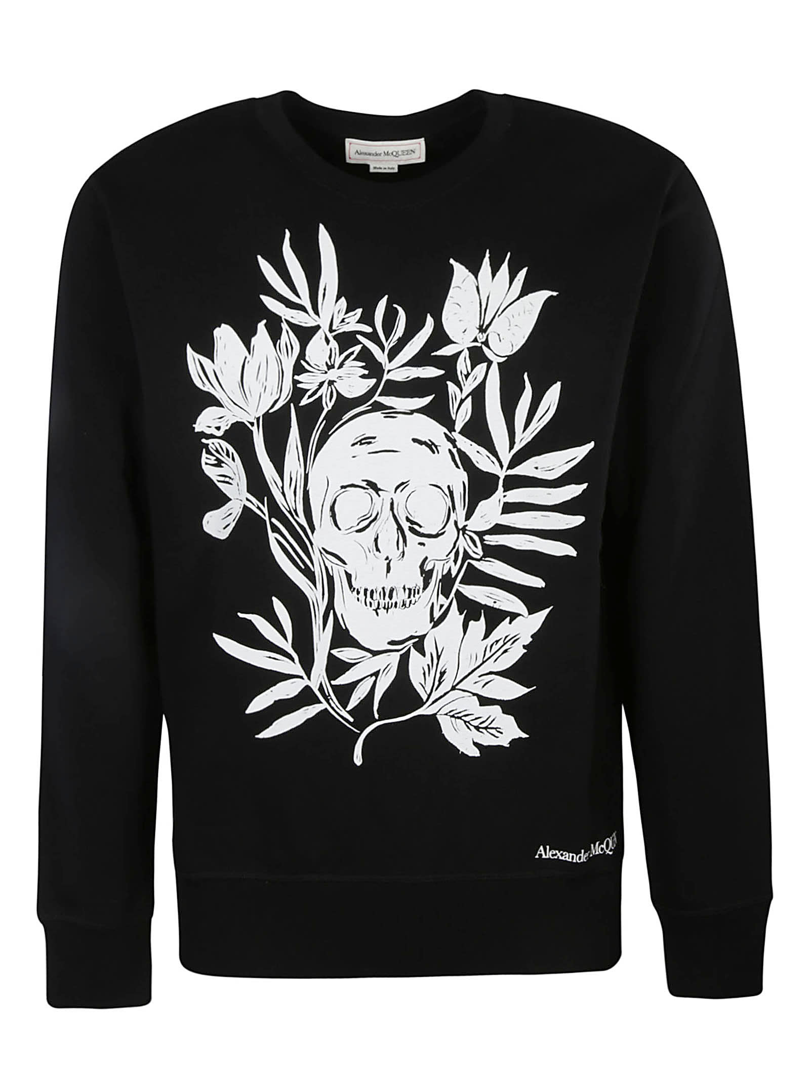 Alexander McQueen Floral Skull Print Sweatshirt