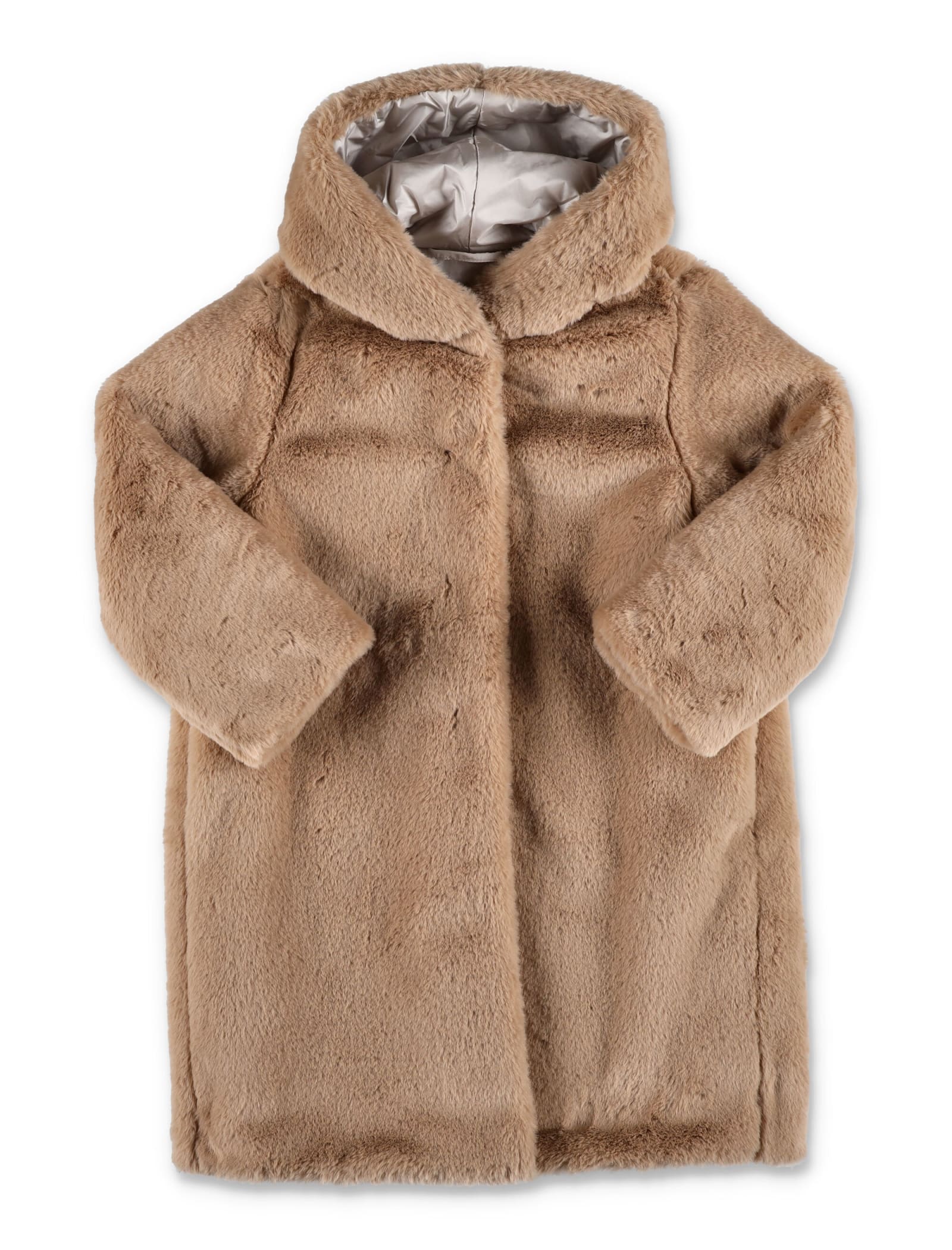 Il Gufo Eco-fur Hooded Coat