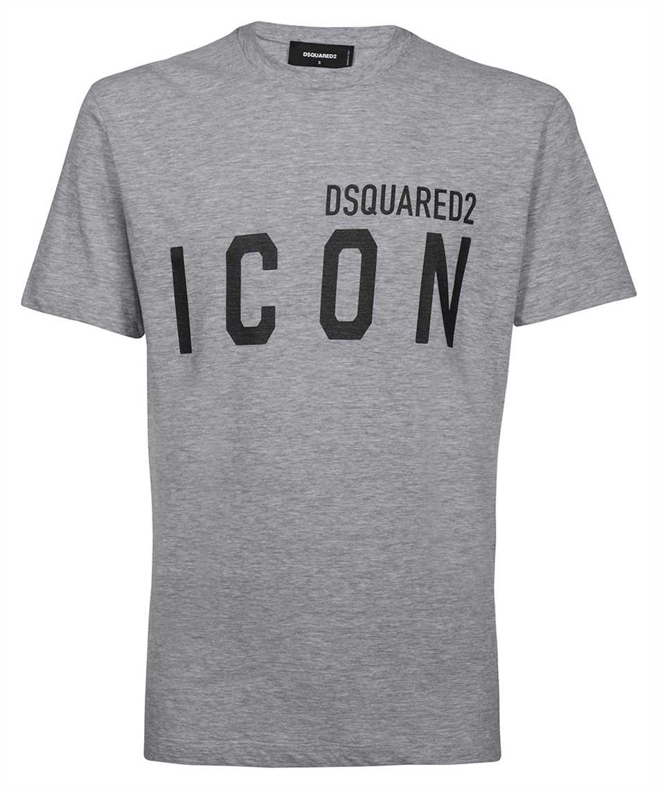 Shop Dsquared2 Icon Cotton T-shirt In Grey