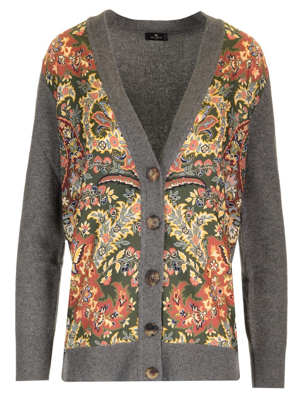 ETRO PAISLEY PRINT CARDIGAN 