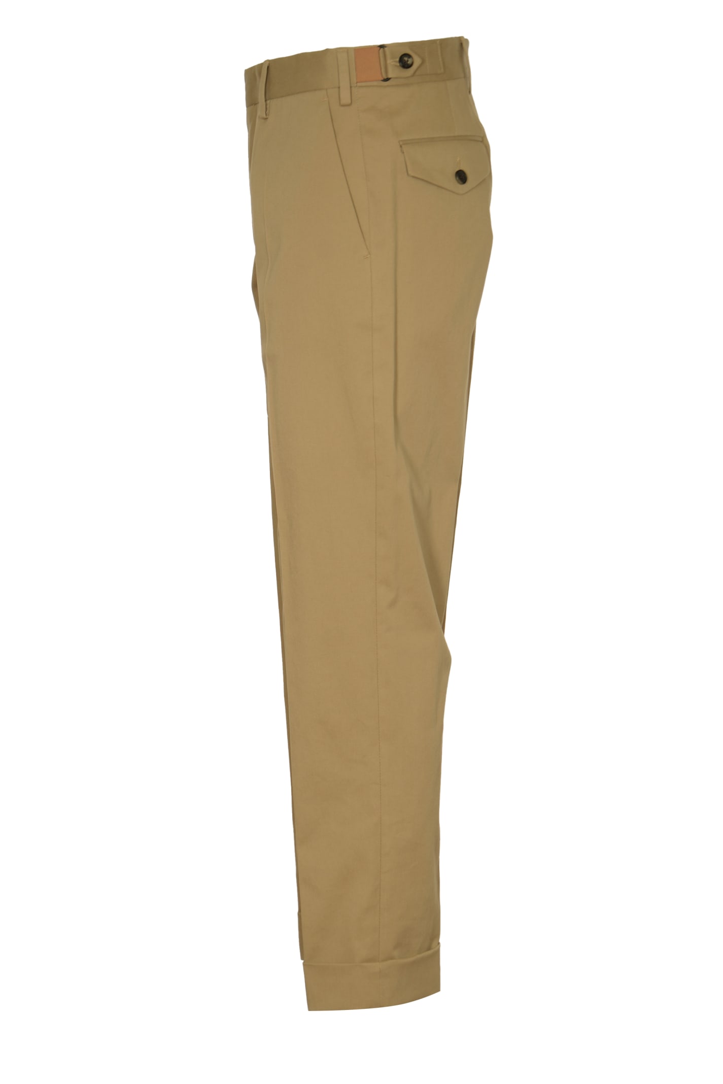 Shop Dries Van Noten Concealed Trousers In Brown