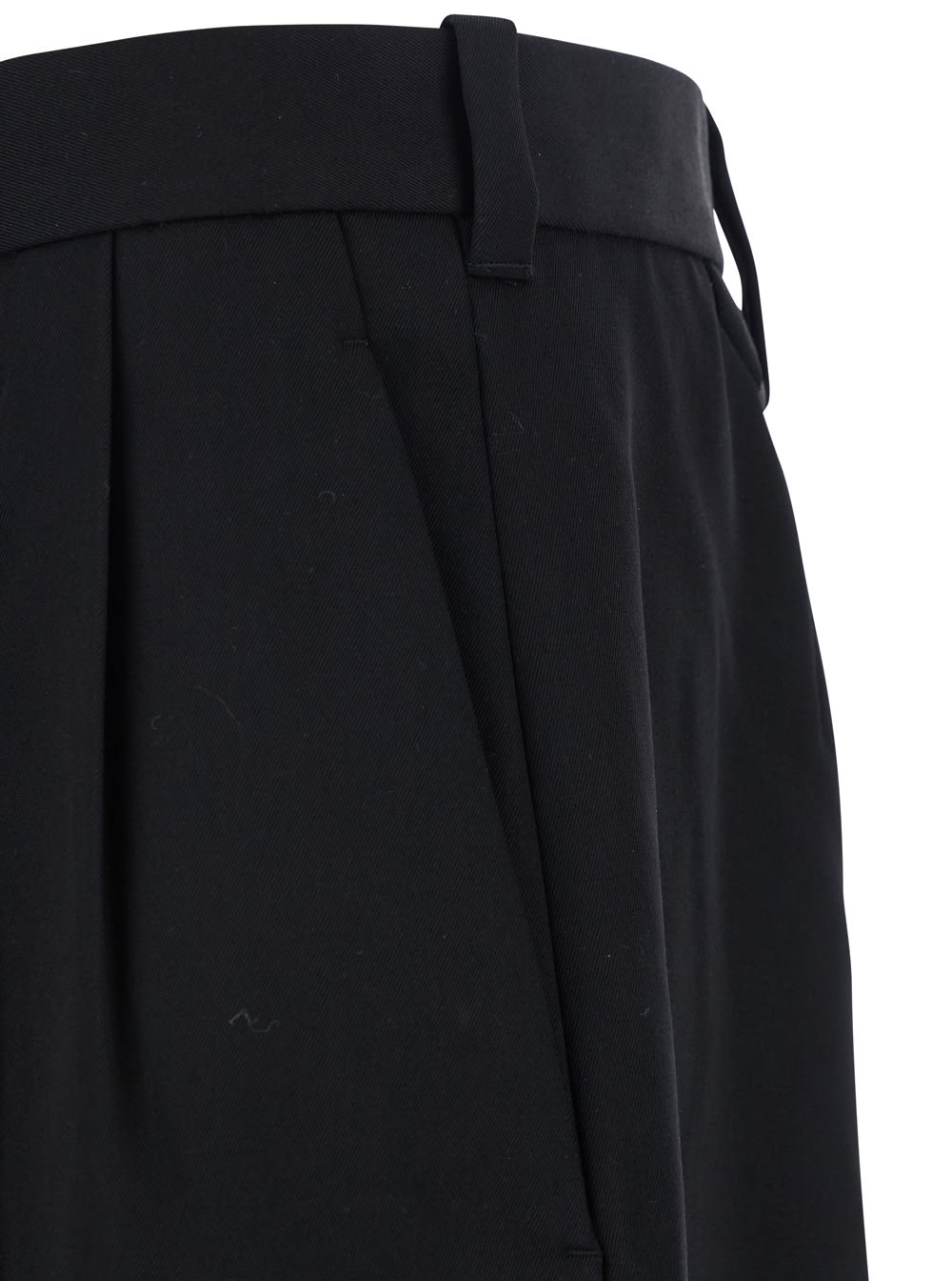 Jacquemus Black Trousers With Button Closure And Pleats On The Front In Wool Man In Multi