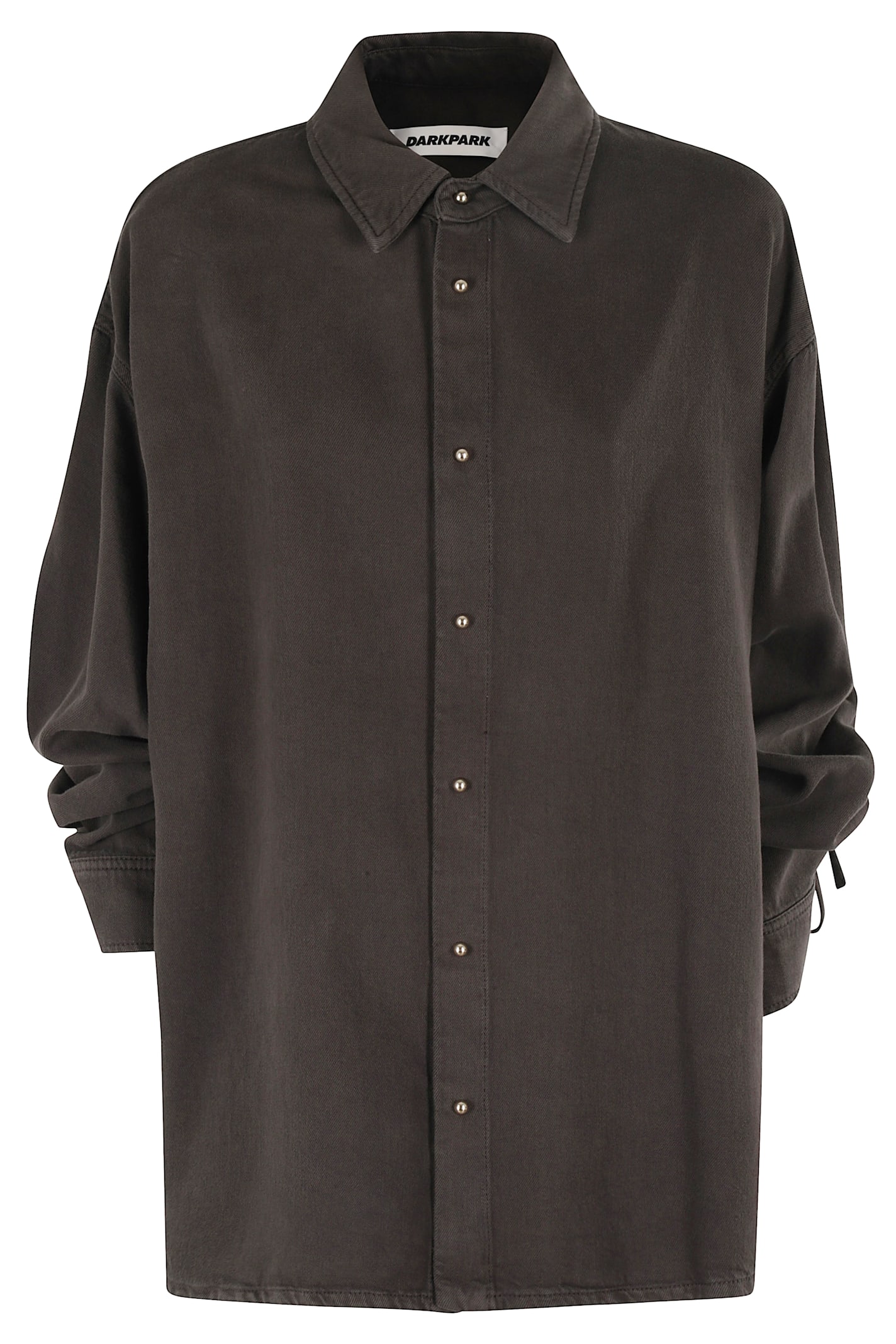 Darkpark Keanu Tencel Denim Rouche Shirt In Multi