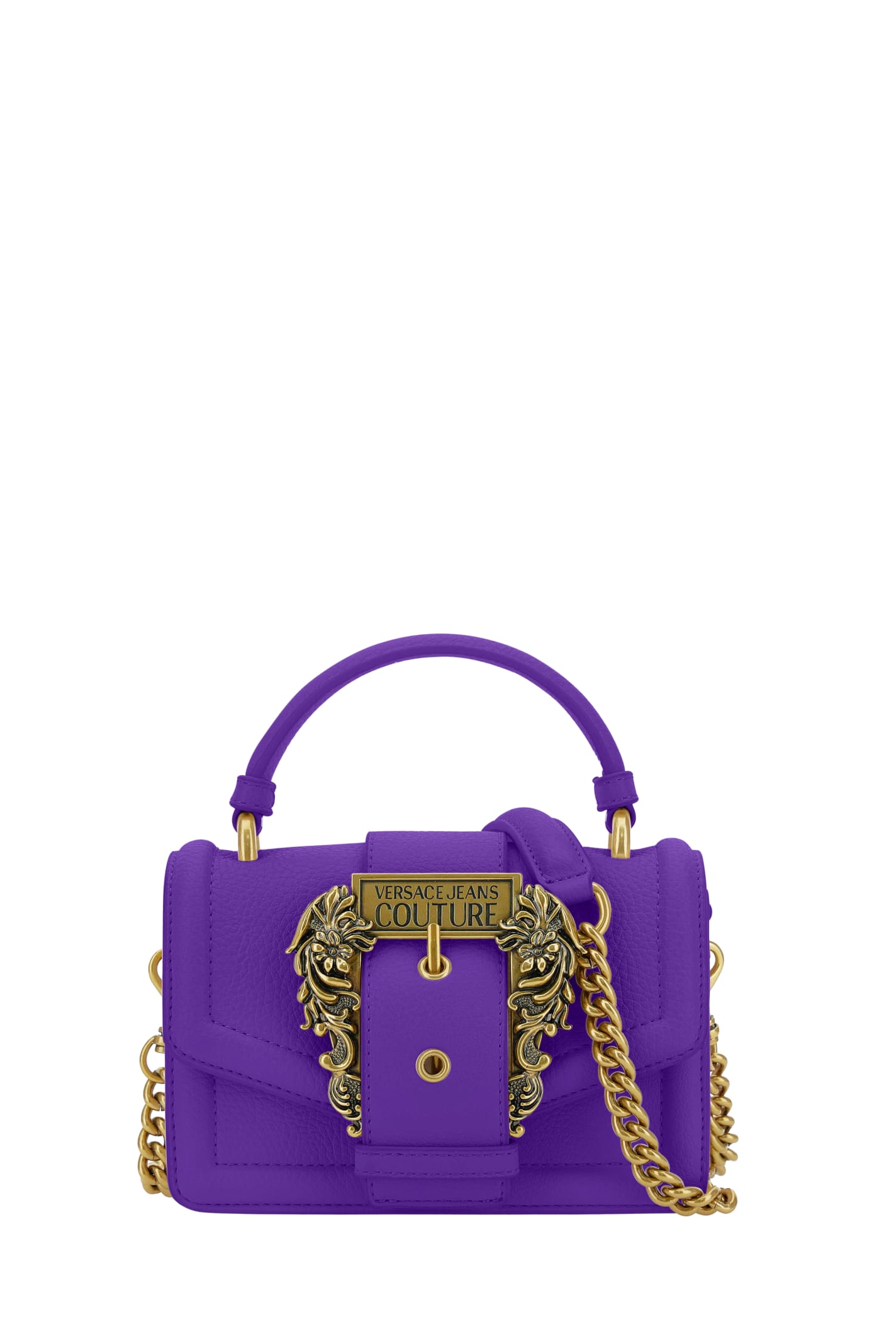 Shop Versace Jeans Couture Bag In Purple