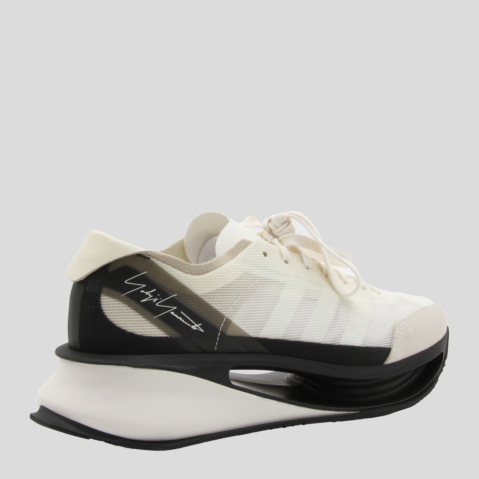 Shop Y-3 Off White Sneakers In White And Black