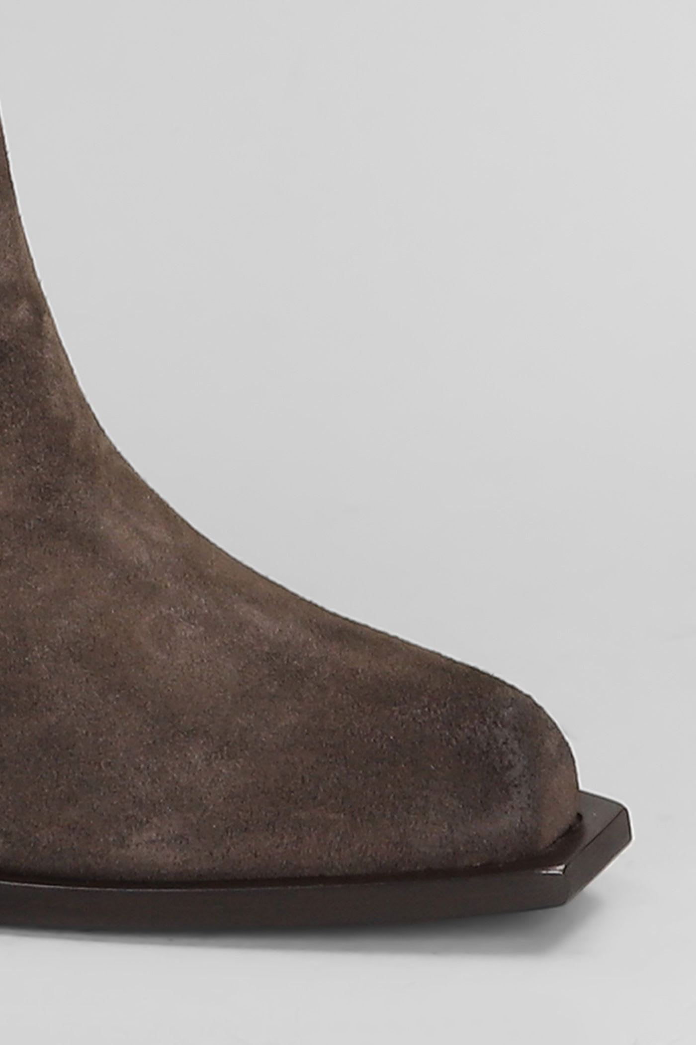 Vic Matie Sense 351 Texan Boots In Taupe Suede In Brown