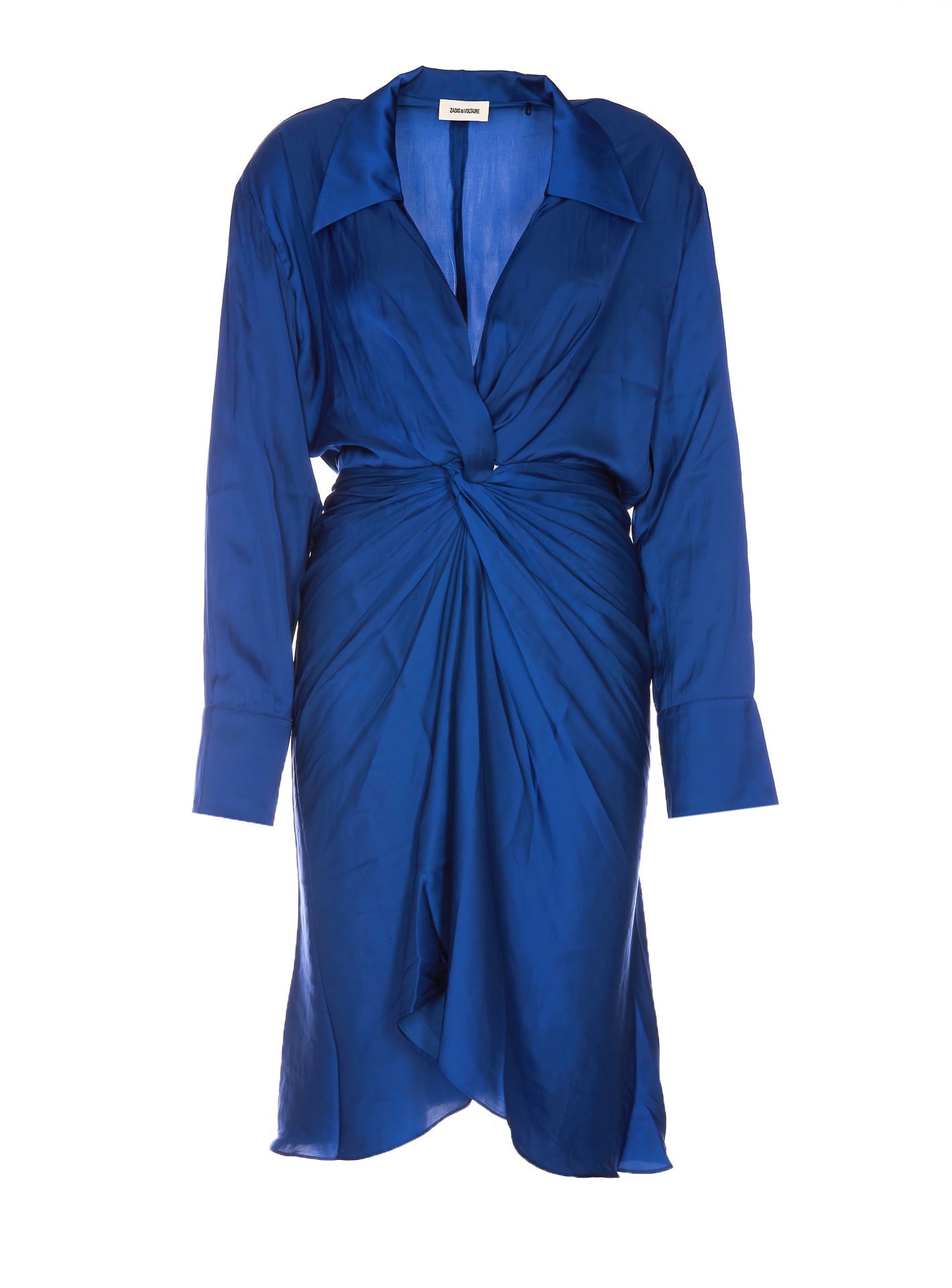 Zadig &amp; Voltaire Rozo Satin Dress In Bleu Roi