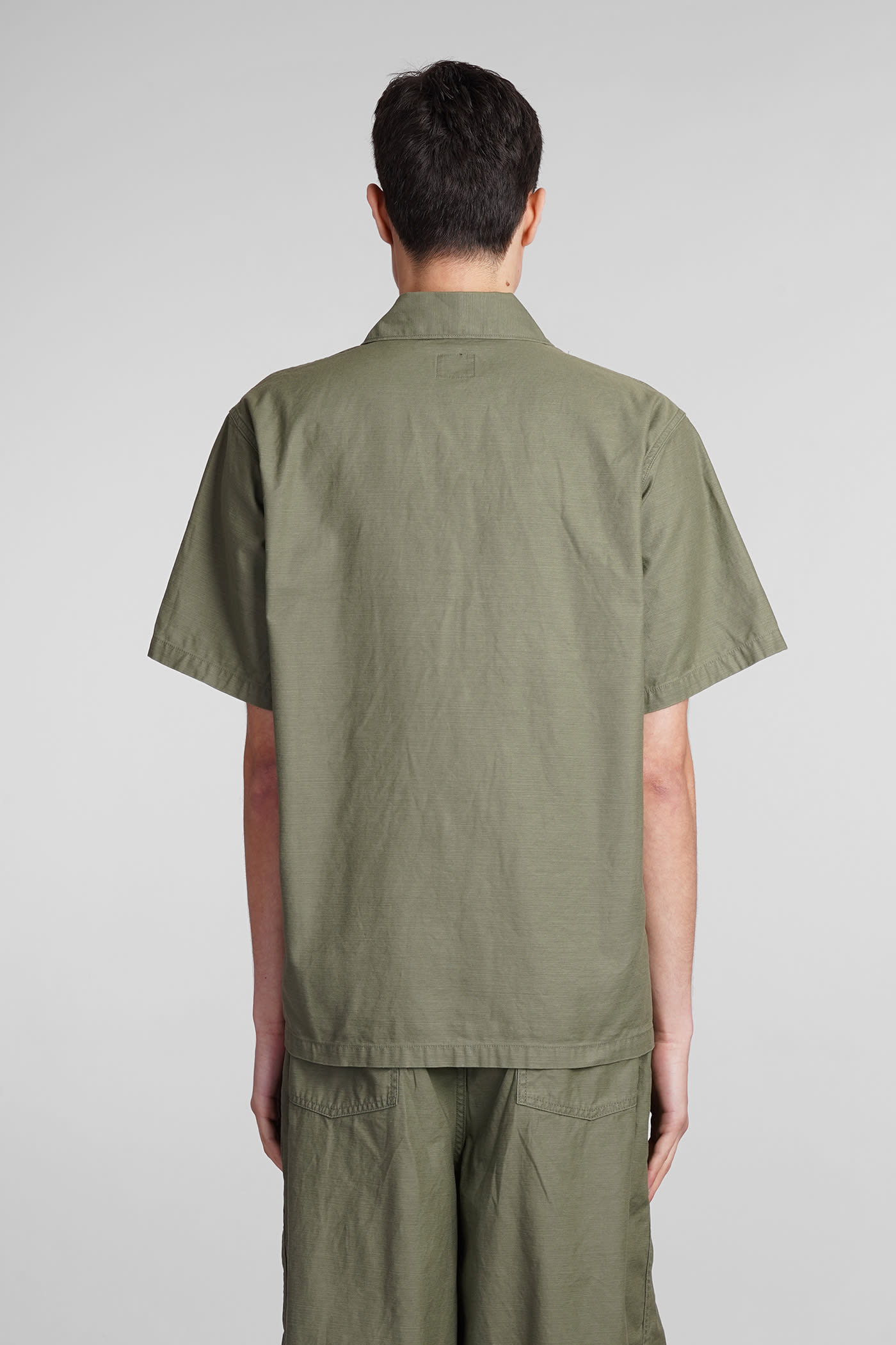 Shop Needles Shirt In Green Cotton