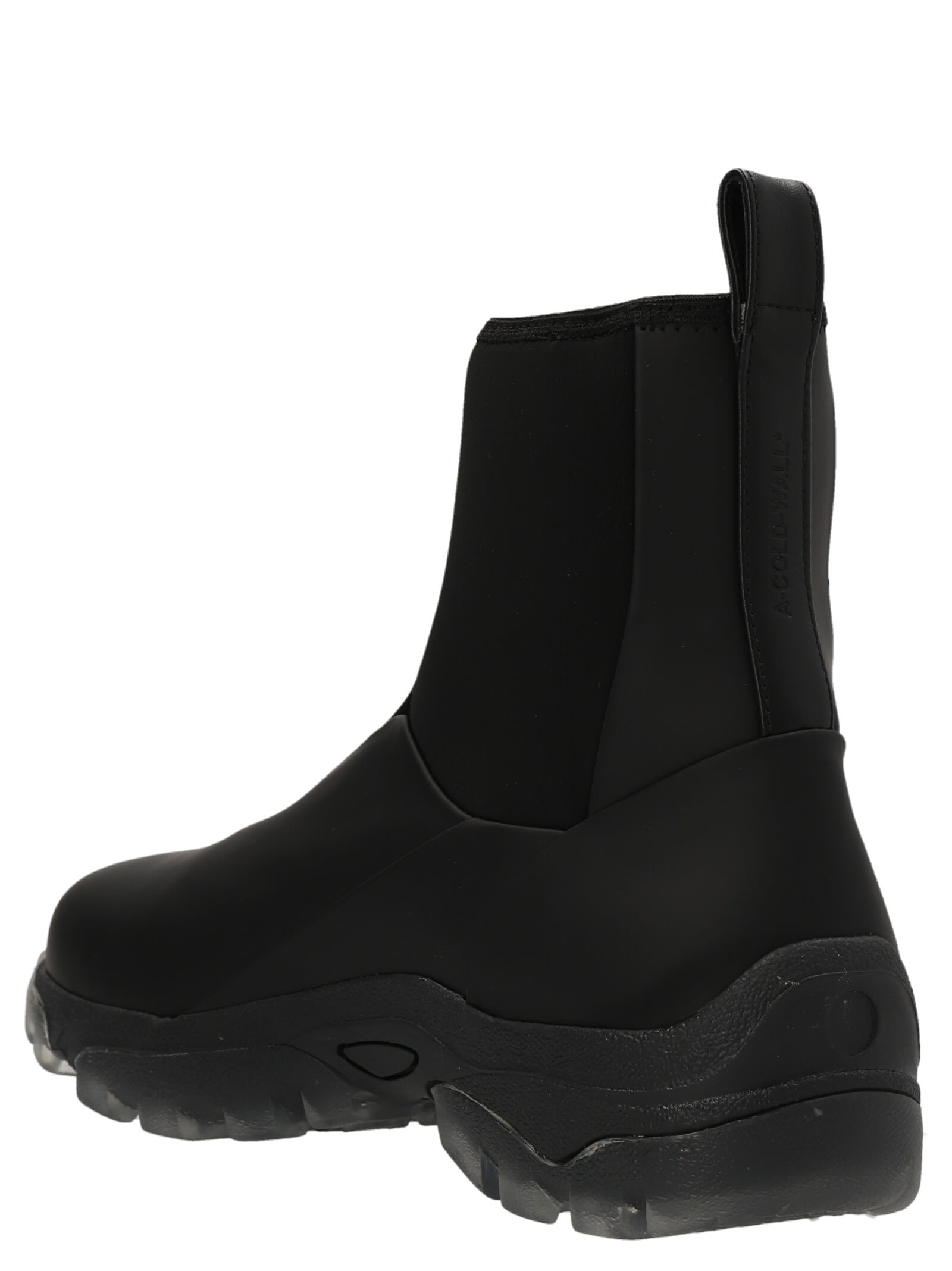 A-cold-wall* Nc.2 Leather And Neoprene High-top Boots In Black 