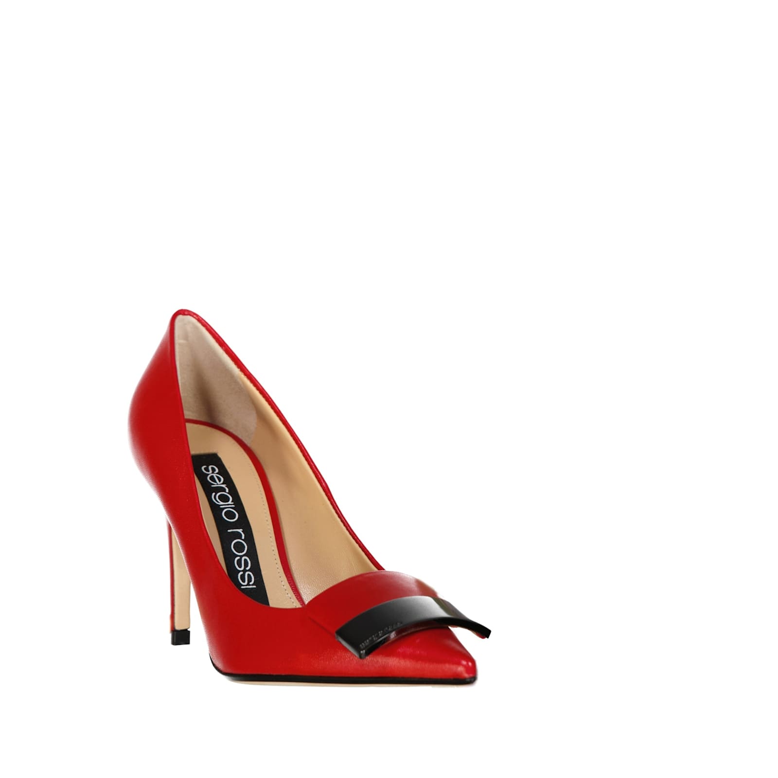 Shop Sergio Rossi 090 Leather Pumps In Red