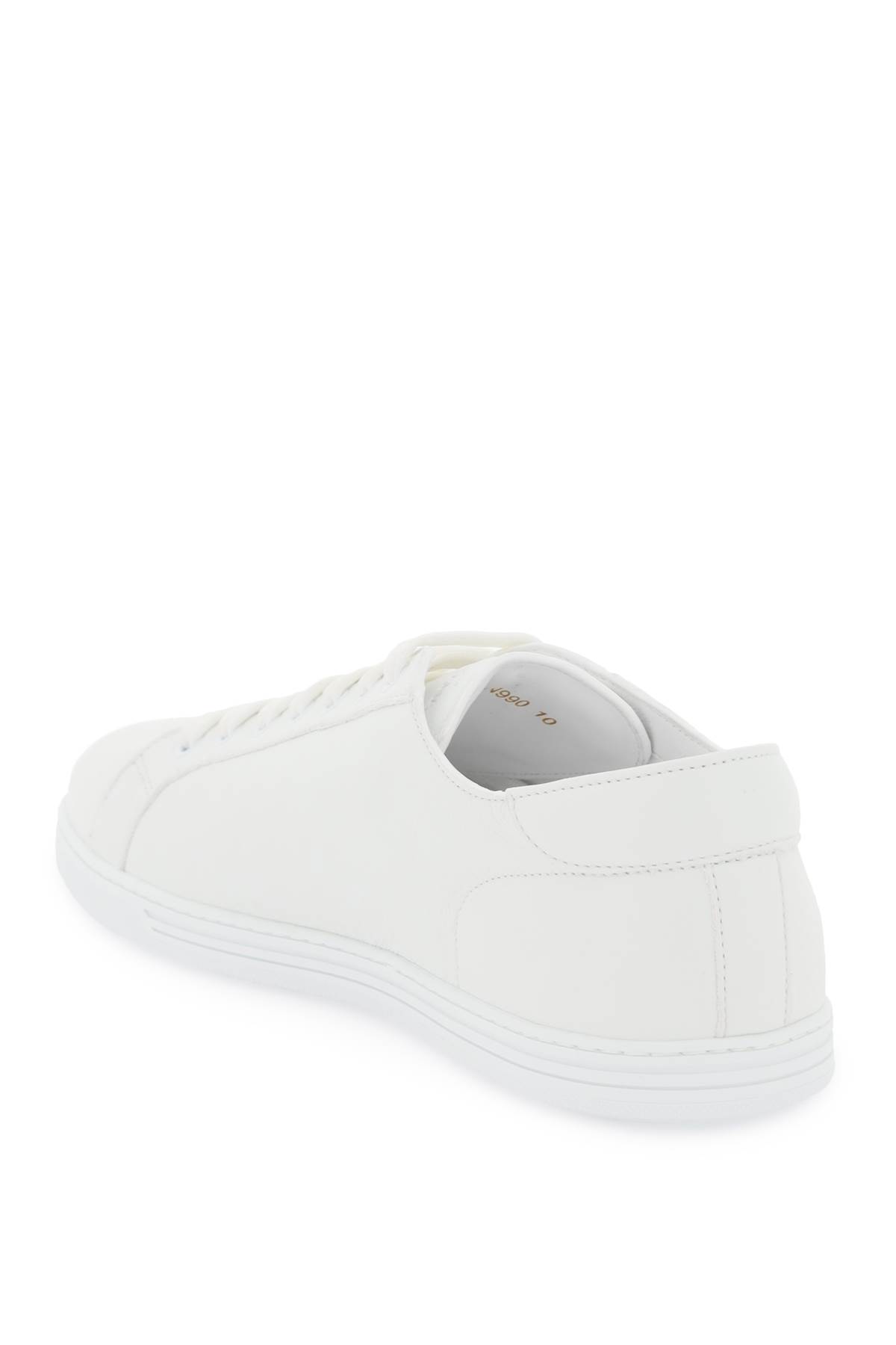 Shop Dolce & Gabbana Leather Saint Tropez Sneakers In White