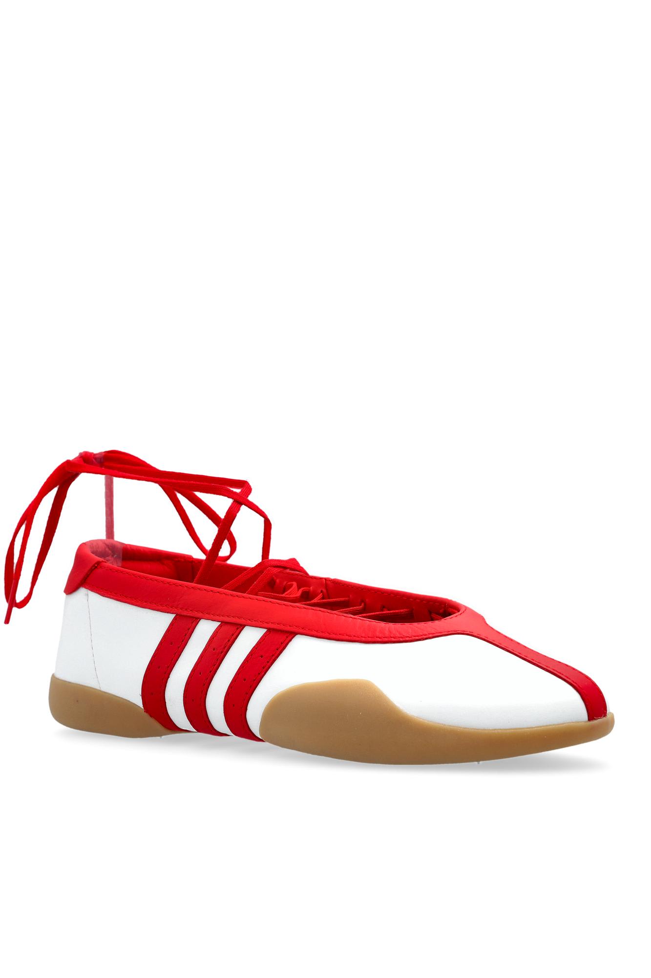 Adidas Originals Taekwondo Mei Flat Shoes White In Red